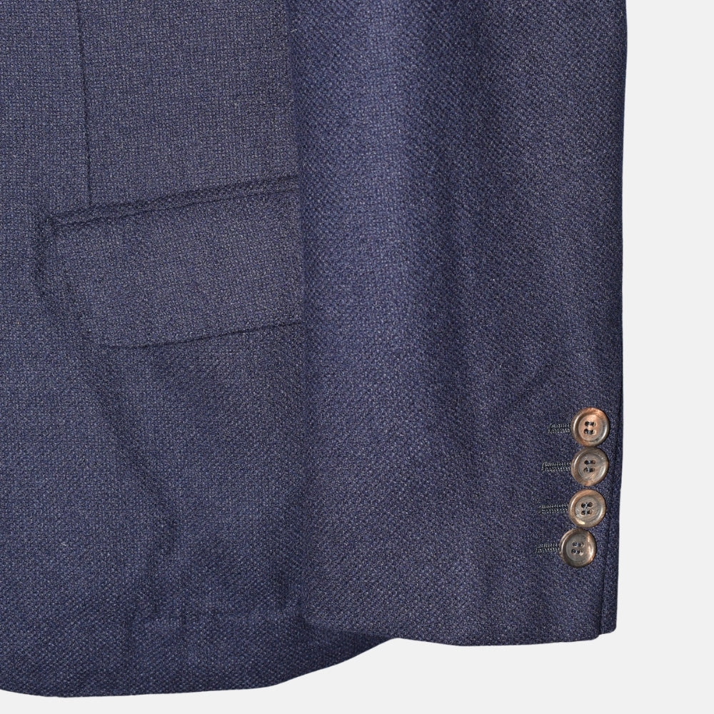 Marineblauer Blazer aus Kaschmir/Seide (EU 48)