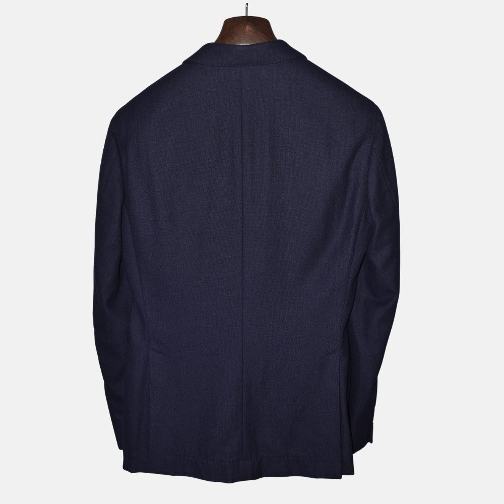 Marineblauer Blazer aus Kaschmir/Seide (EU 48)