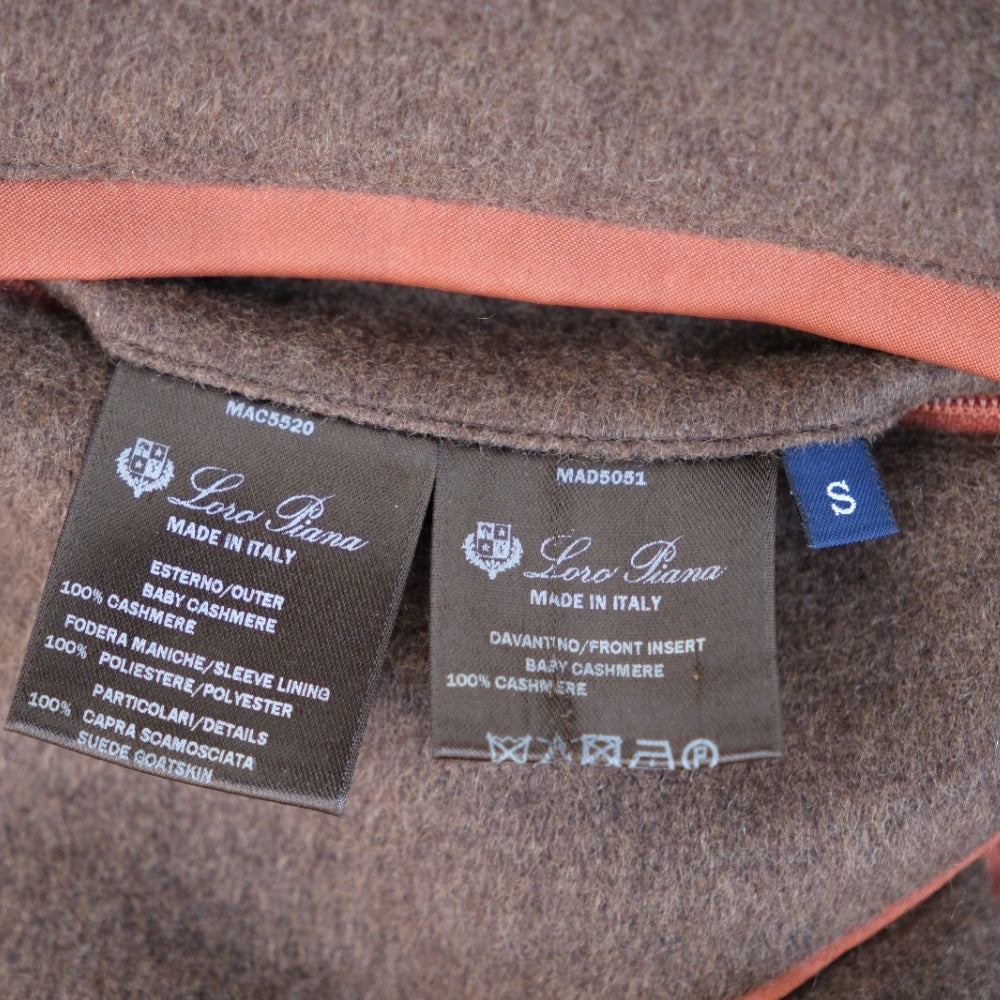 Brown Melange Baby Cashmere Coat (S)