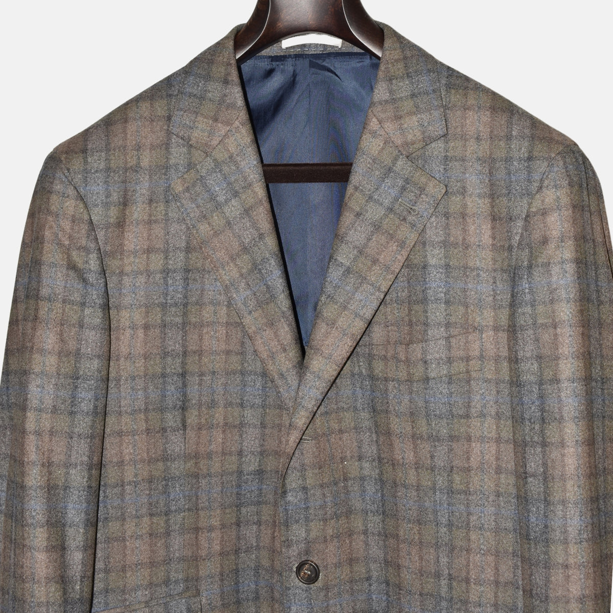 Checked Green Blazer Wool/Cashmere