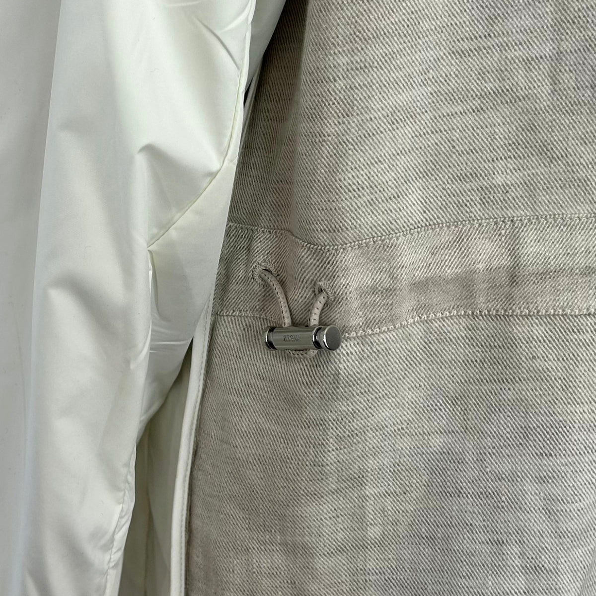 Ecru Melange Linen Jacket (EU 48)