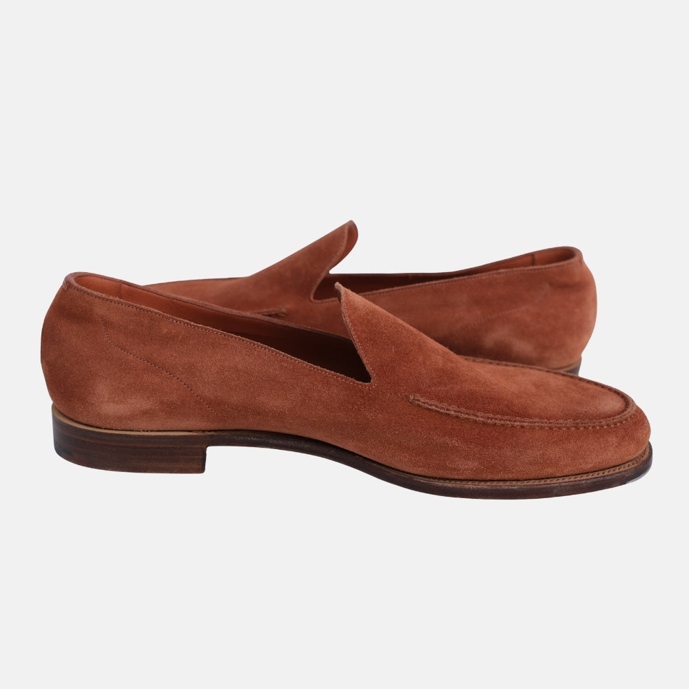 Braune Wildleder-Slipper (EU 44.5 / UK 10.5)
