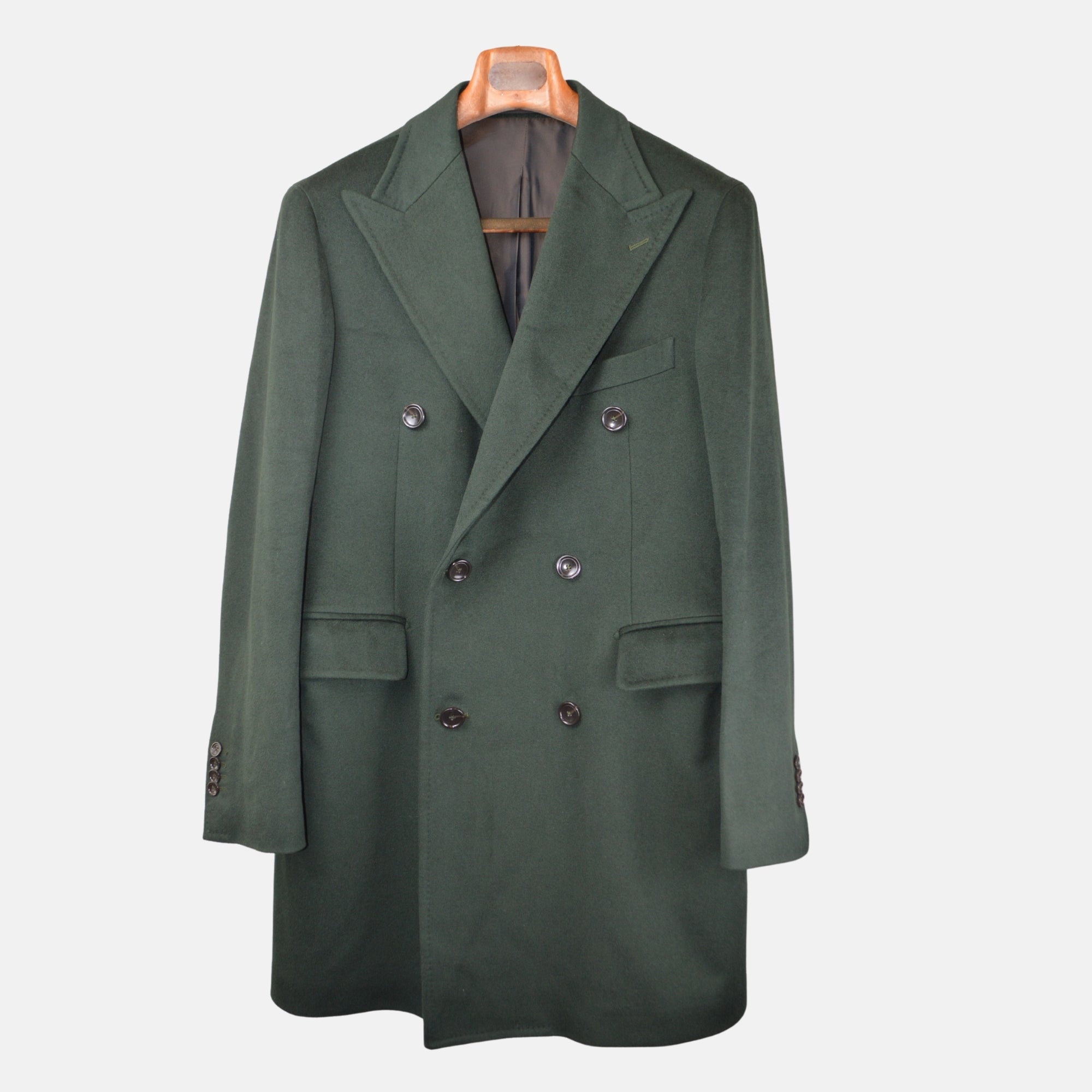 Green Coat made of Virgin Wool / Cashmere (EU 50)