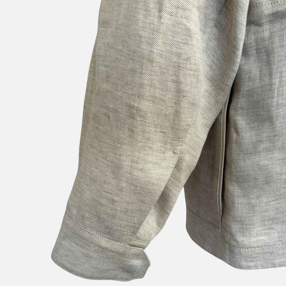 Ecru Melange Linen Jacket (EU 48)
