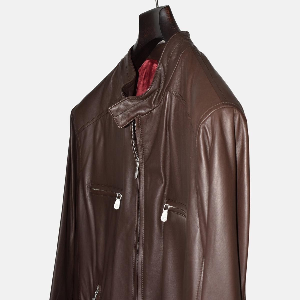Braune Lederjacke (XL)