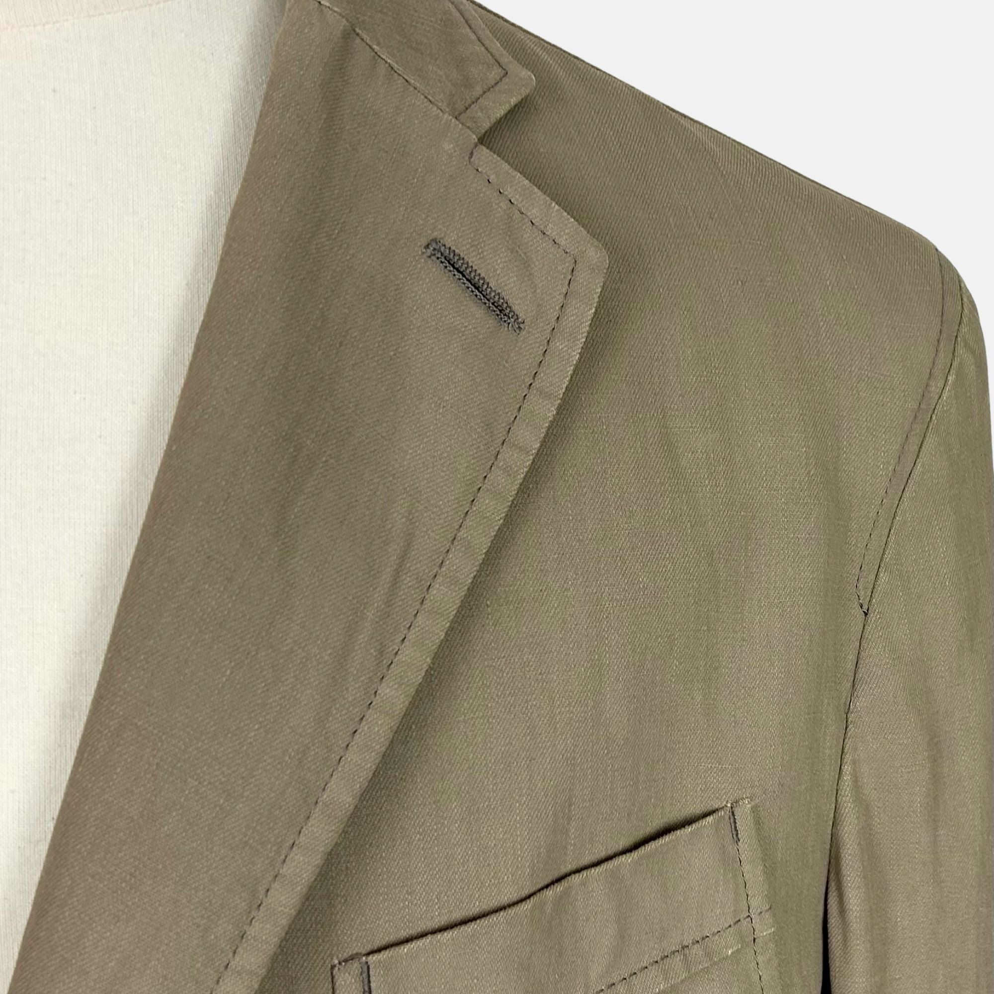 Khaki Blazer made of Linen (EU 52)