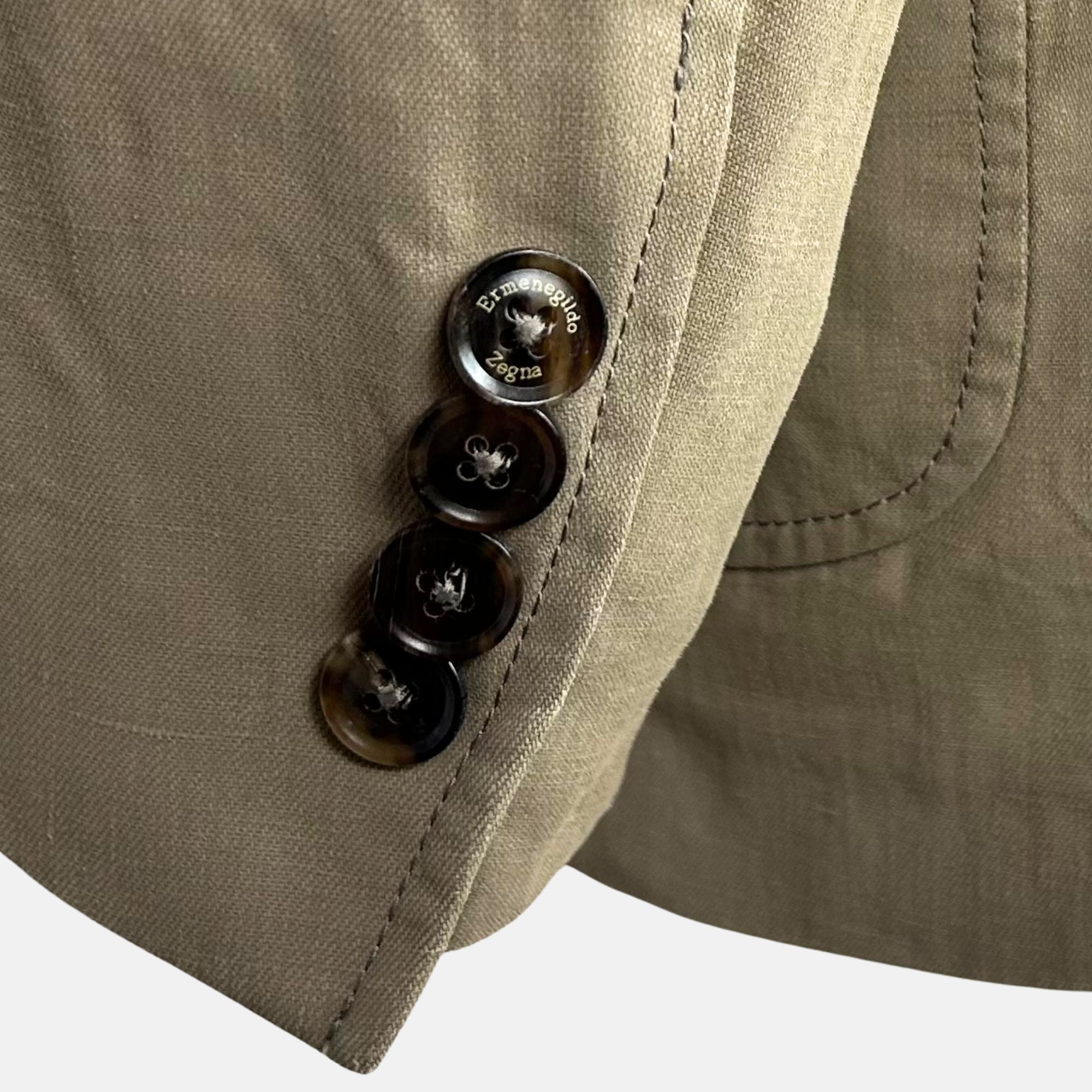 Khaki Blazer made of Linen (EU 52)