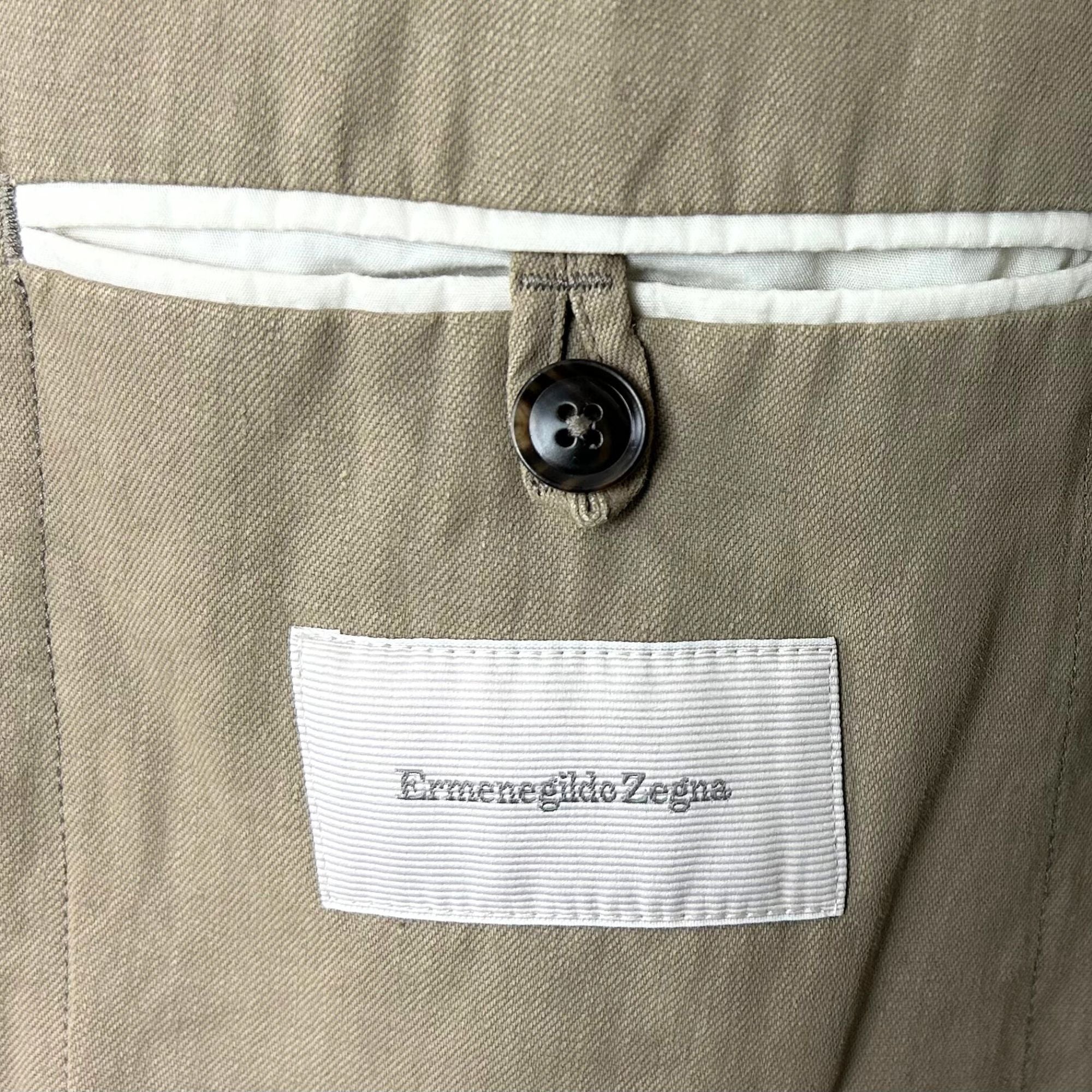 Khaki Blazer made of Linen (EU 52)