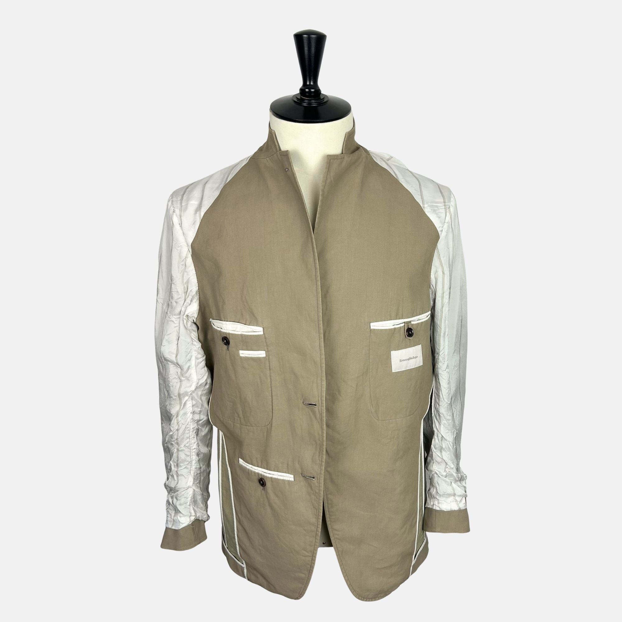 Khaki Blazer made of Linen (EU 52)