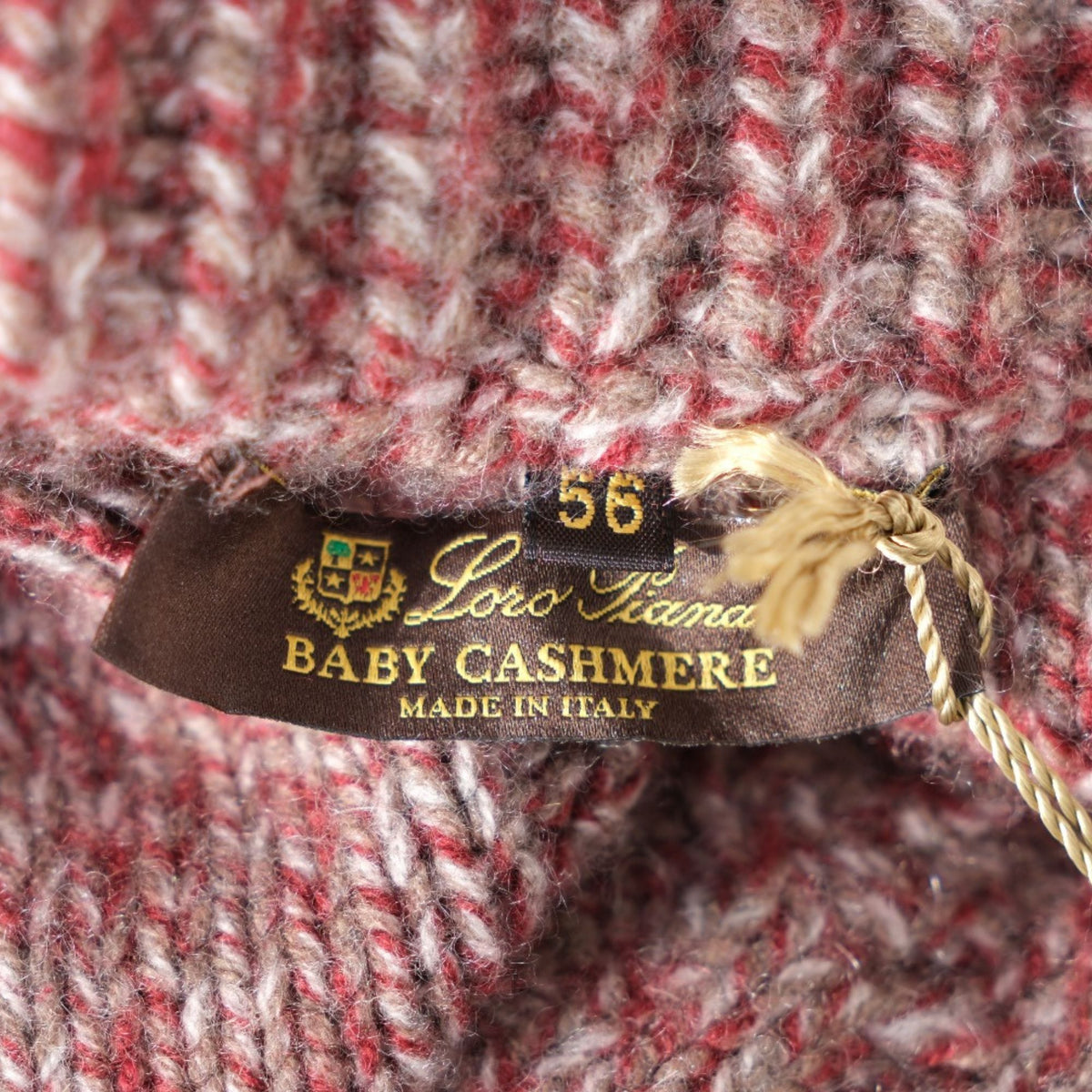 Red/Grey Patterned Jacket made of Baby Cashmere (EU 56)