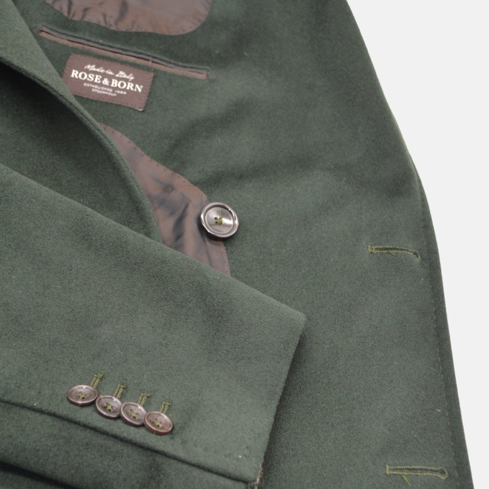 Green Coat made of Virgin Wool / Cashmere (EU 50)