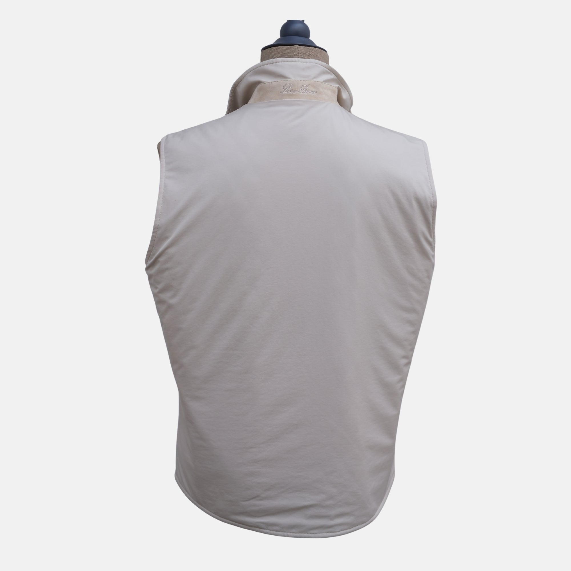 Reversible Vest made of Virgin Wool/Silk/Linen (M)