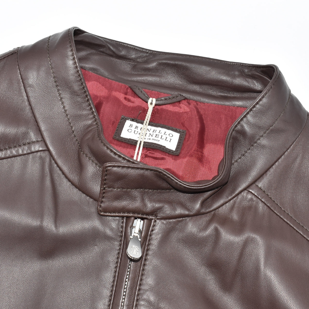 Braune Lederjacke (XL)
