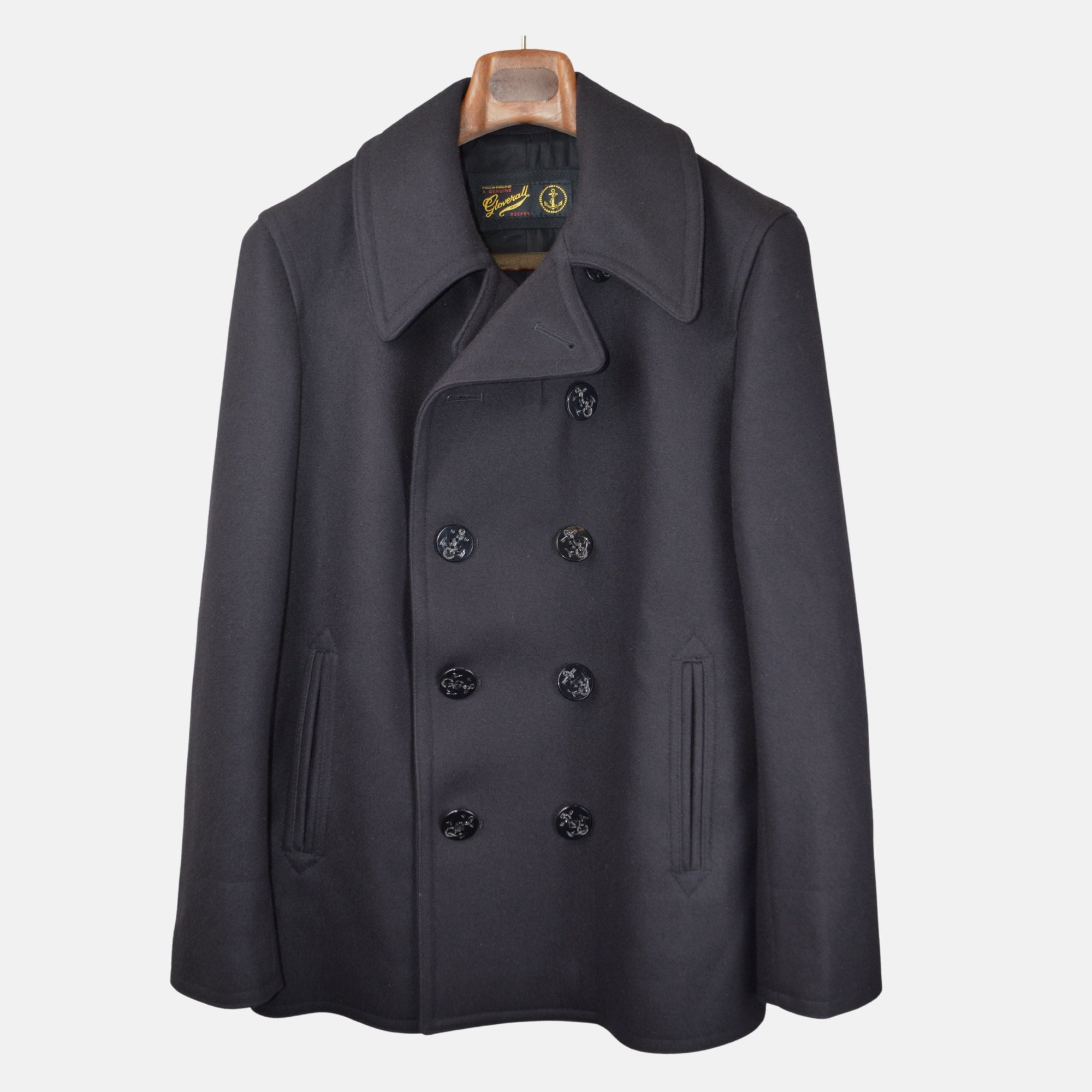 Navy Blue Jacket made of Wool Polyamide (EU 48)
