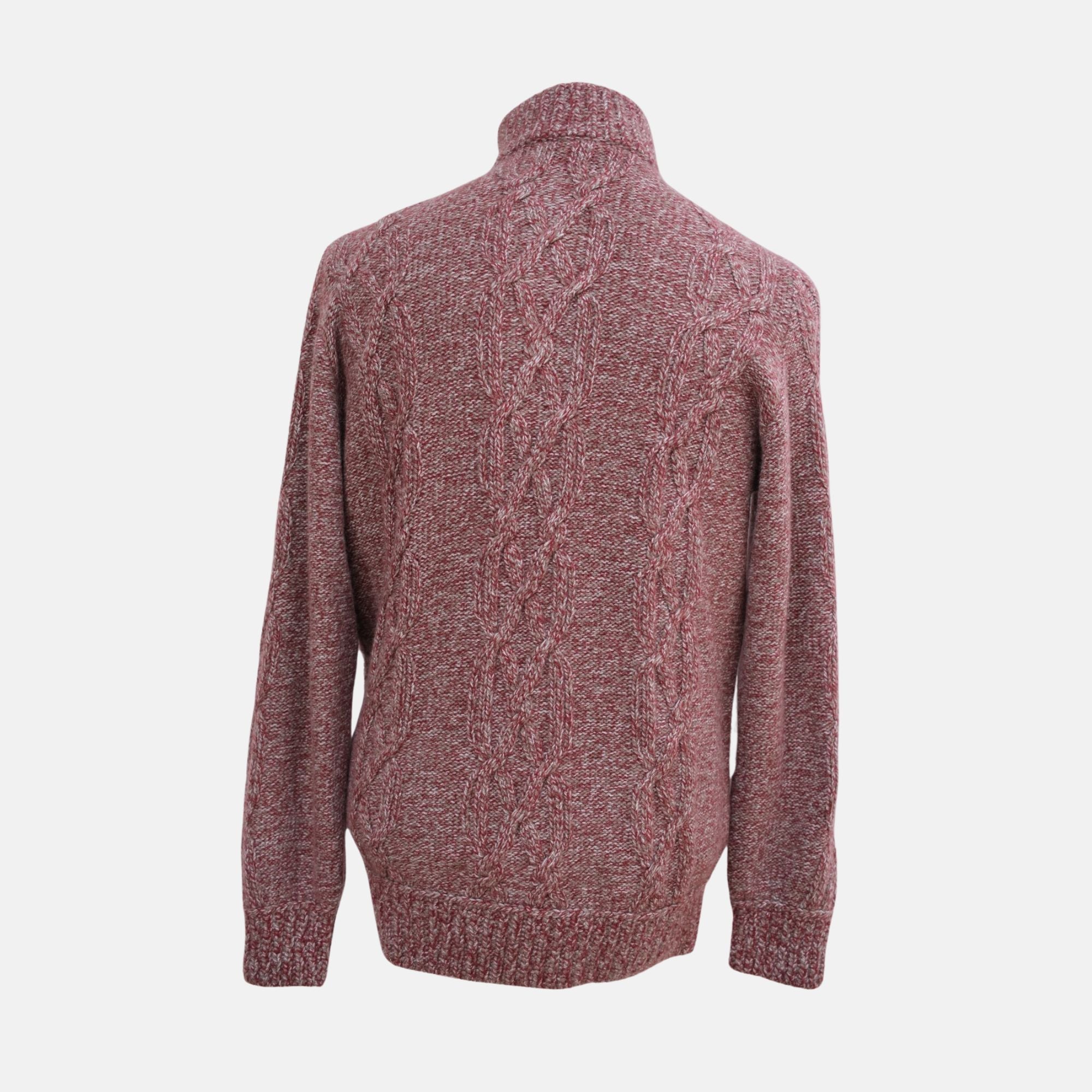 Red/Grey Patterned Jacket made of Baby Cashmere (EU 56)