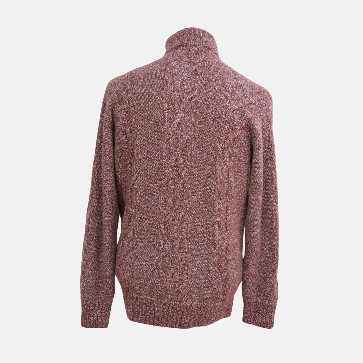 Red/Grey Patterned Jacket made of Baby Cashmere (EU 56)