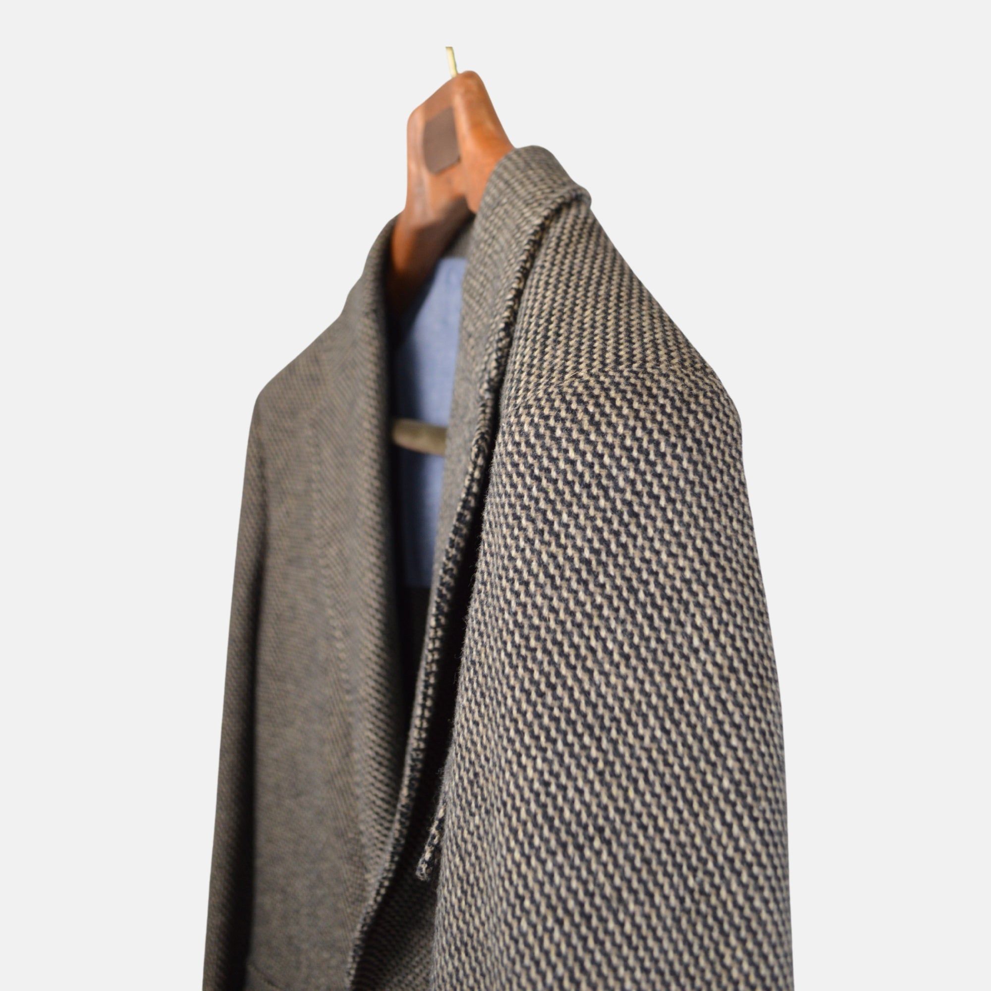 Beige/Black Geometric Blazer made of Cotton/Wool (EU 48)