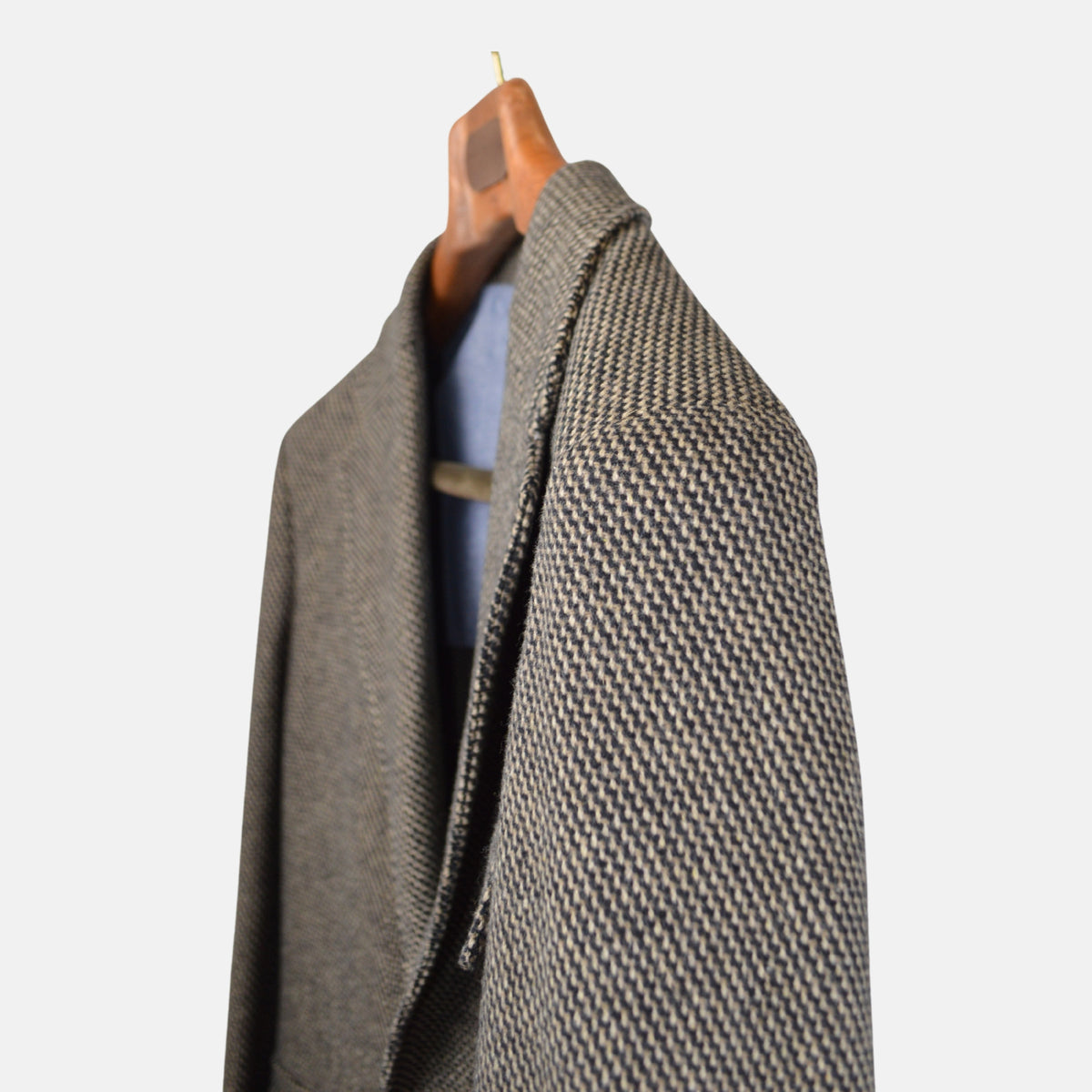 Beige/Black Geometric Blazer made of Cotton/Wool (EU 48)