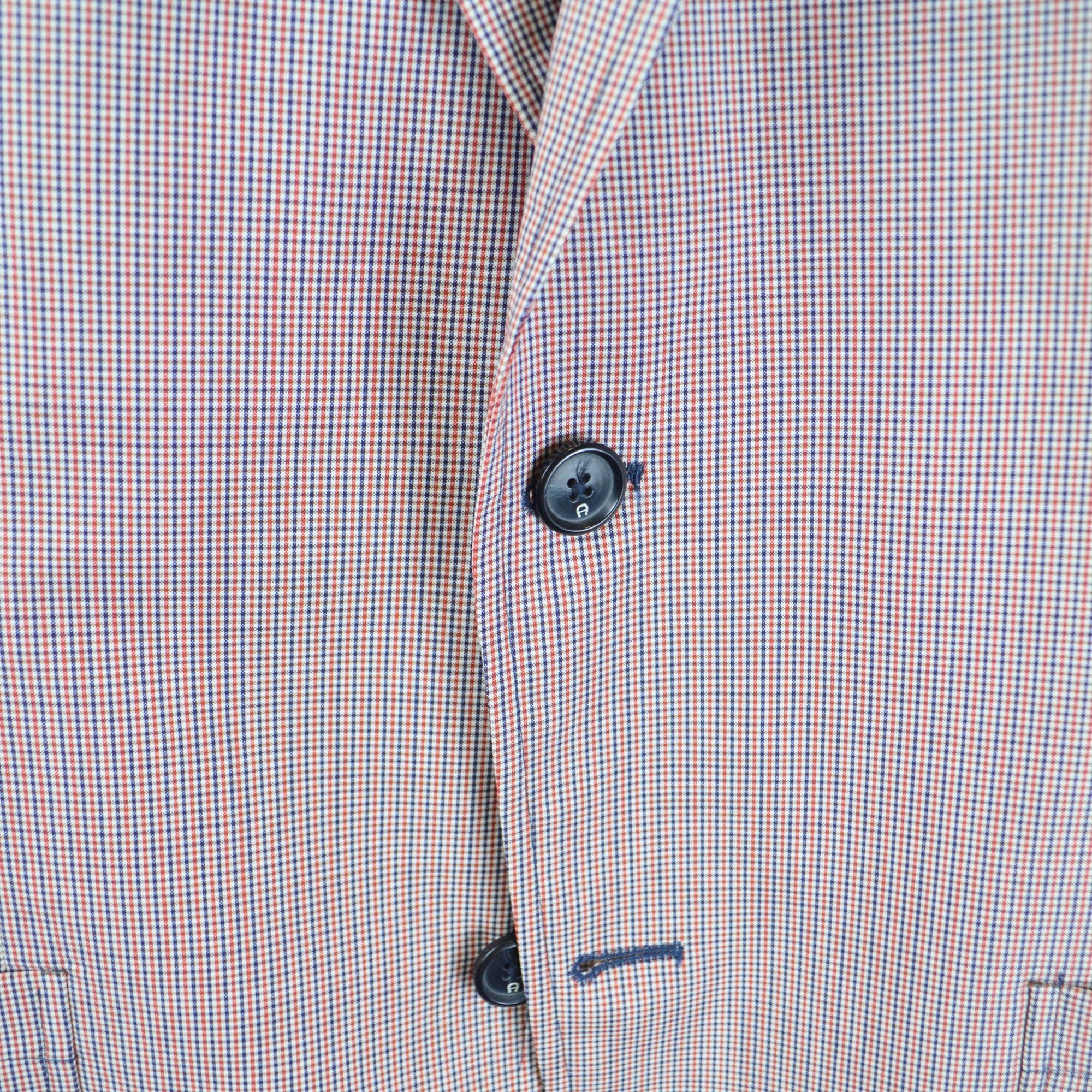 Blue/Red/White Checked Blazer (EU 48)