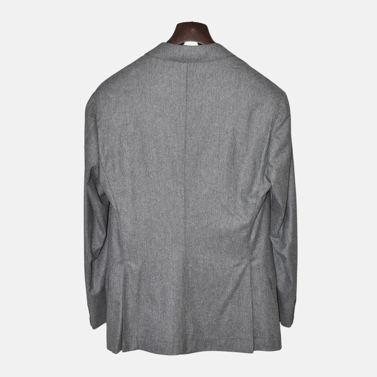 Gray Double-Breasted Blazer Wool/Cashmere/Silk (EU 50)