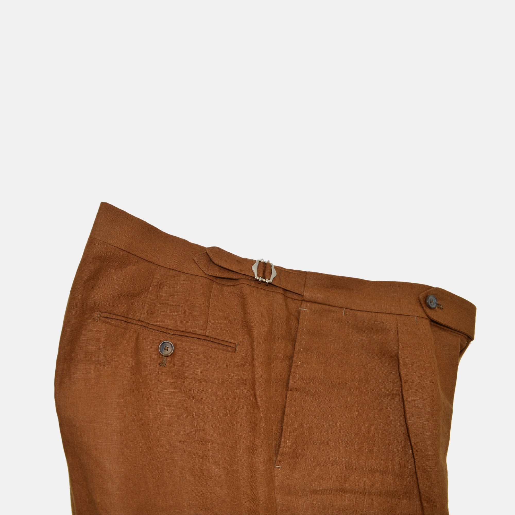 Cinnamon Suit made of Linen (EU 50)