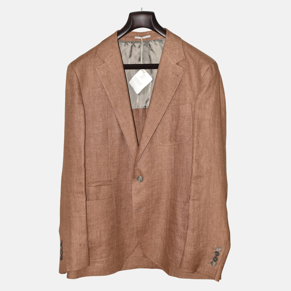 Brown Cotton Blazer