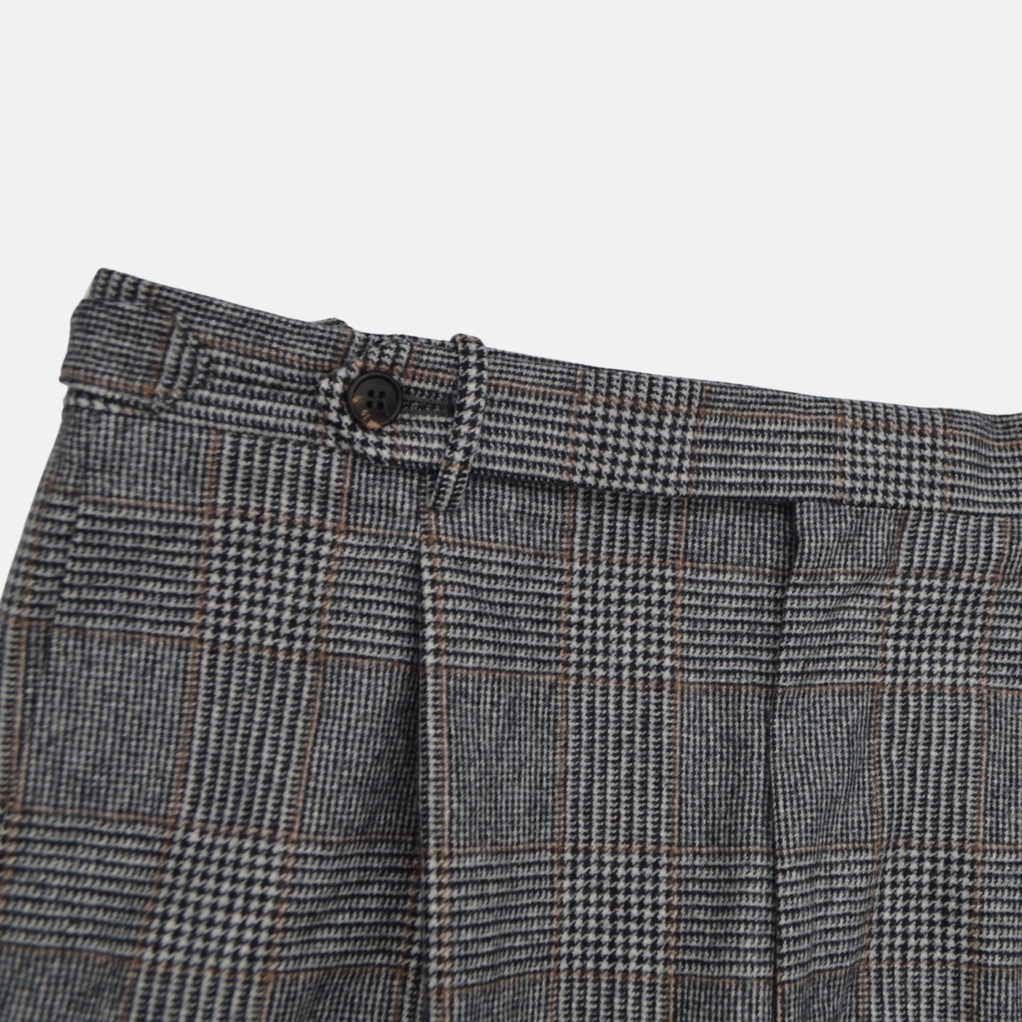 Multicolored Checked Trousers made of Wool (EU 50)