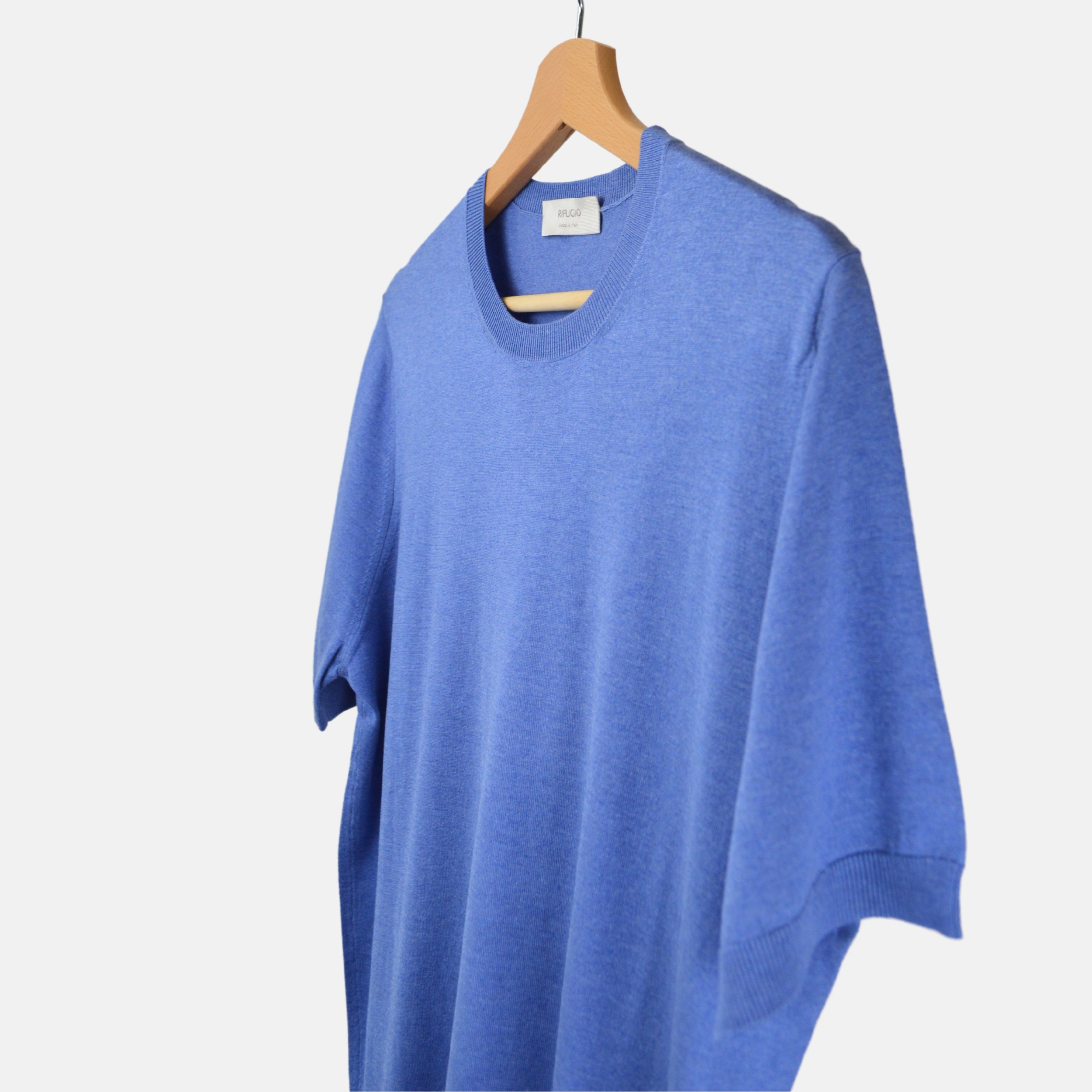 Blue T-Shirt made of Silk (EU 50)