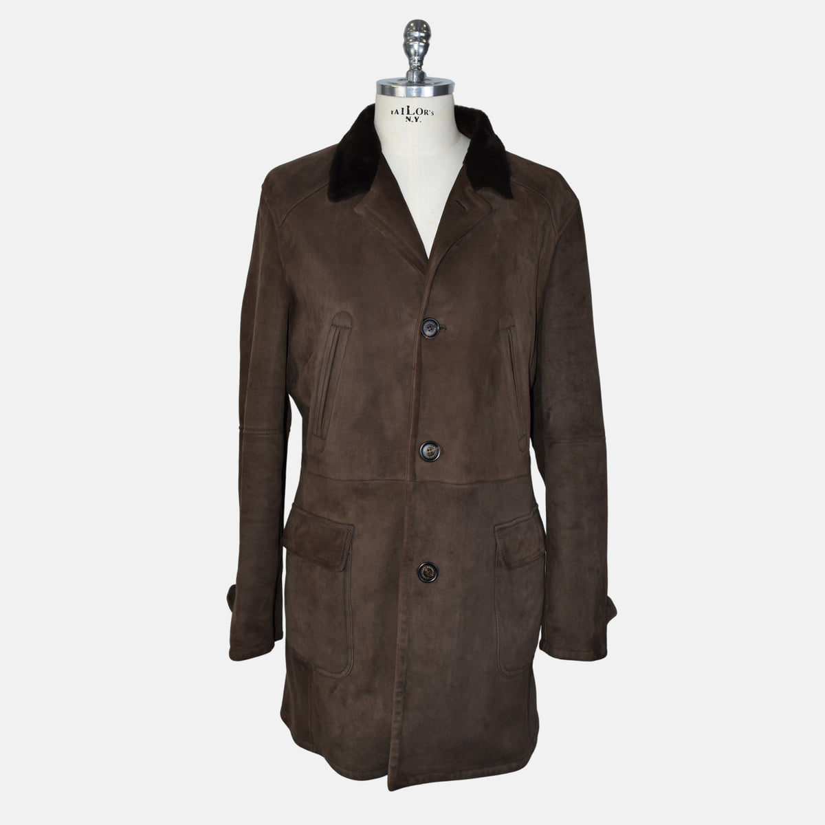 Brown Shearling Coat (XL)