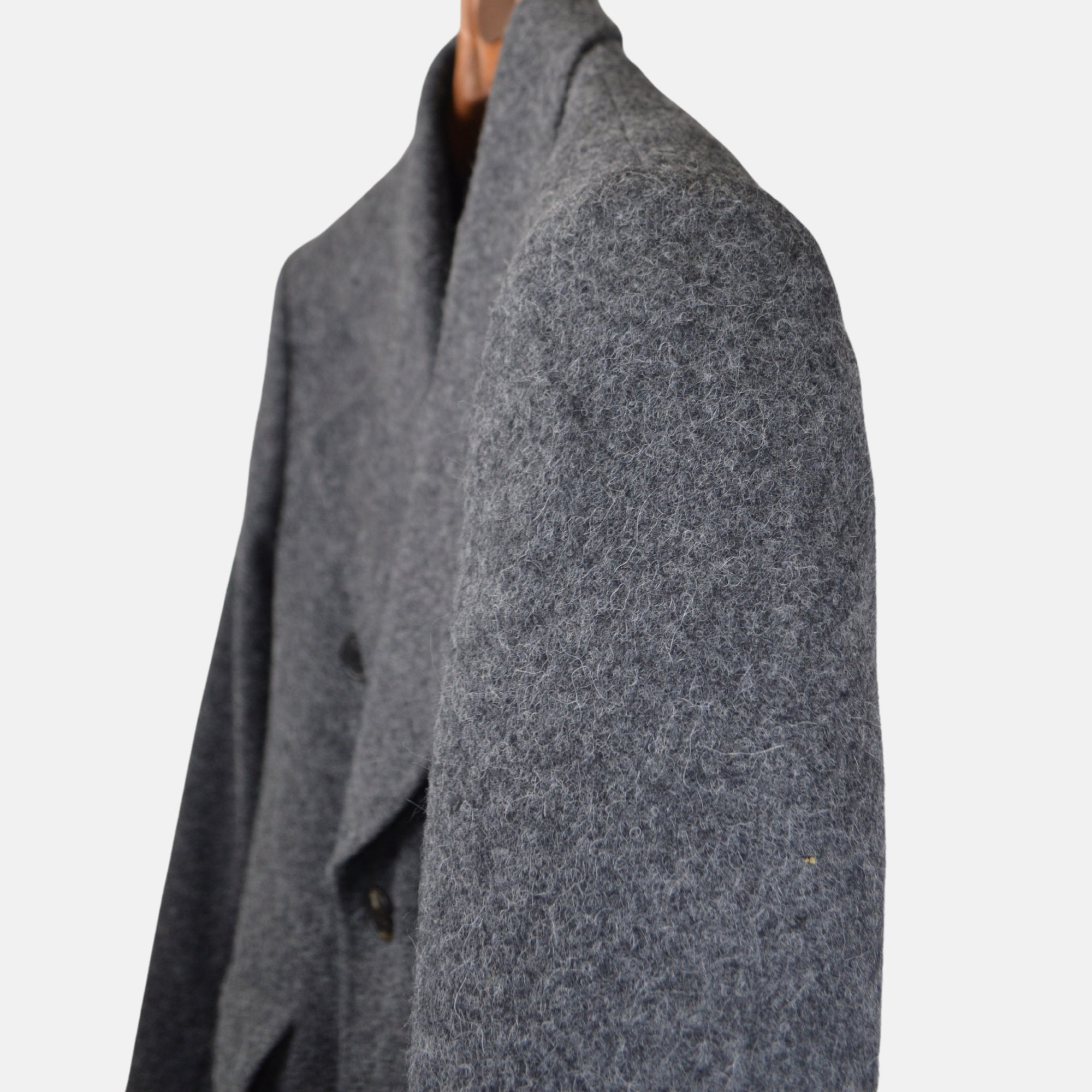 Grey Coat made of Alpaca / Merino Wool (EU 50)