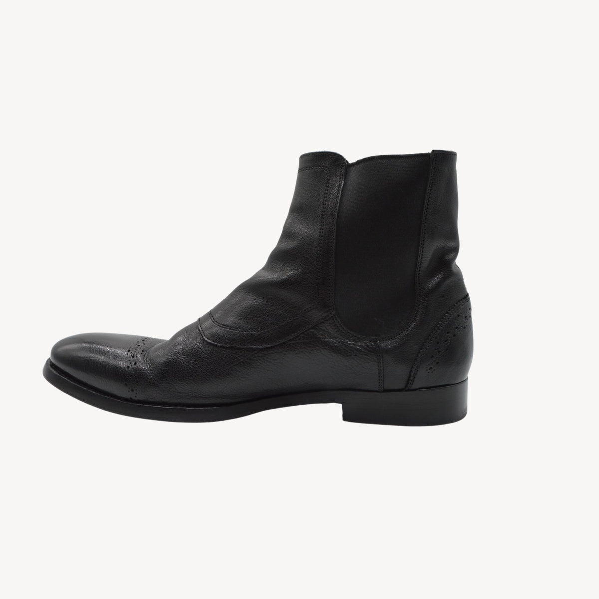 Schwarze Lederstiefel (EU 42.5)
