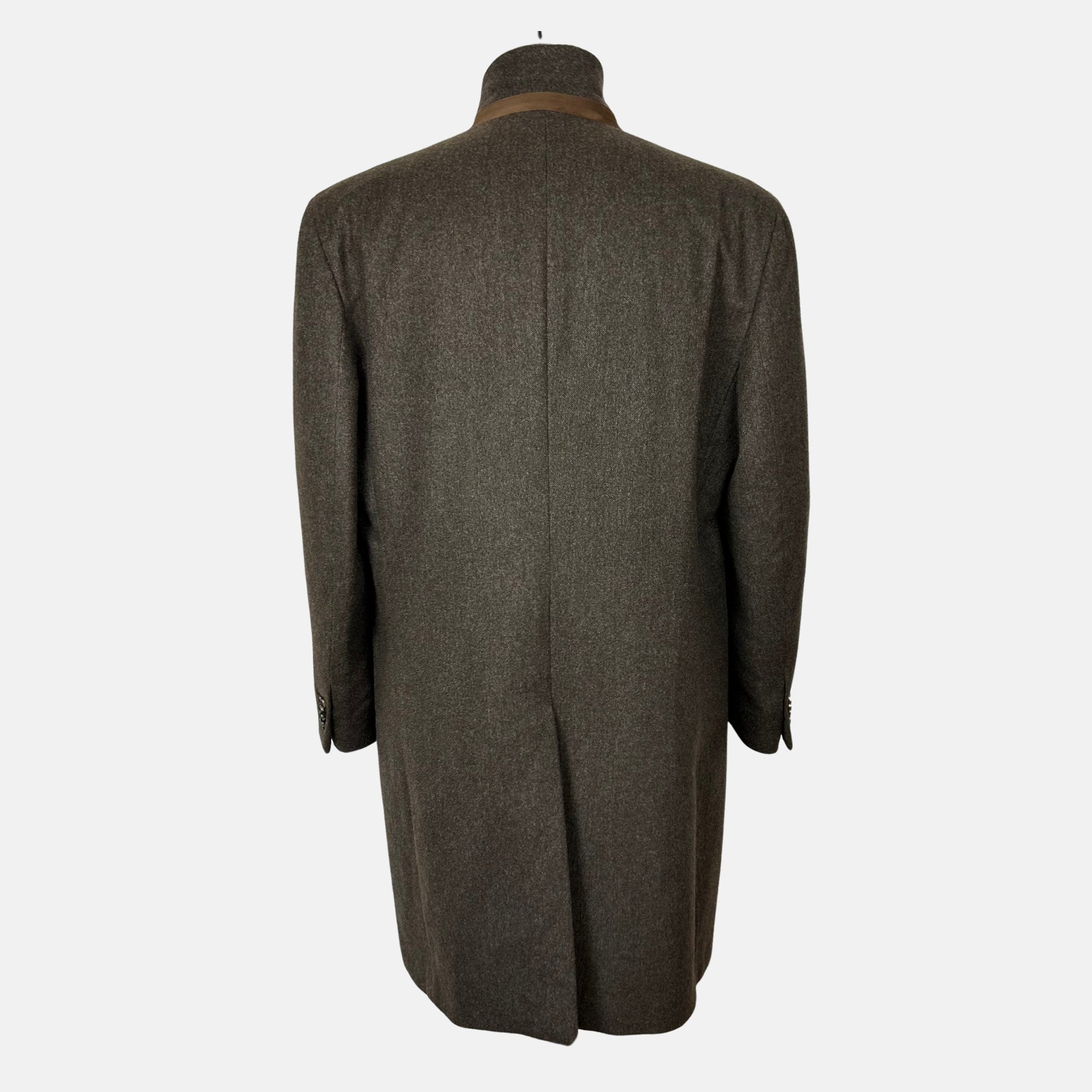 Brown Melange Coat made of Cashmere/Silk (EU 56)