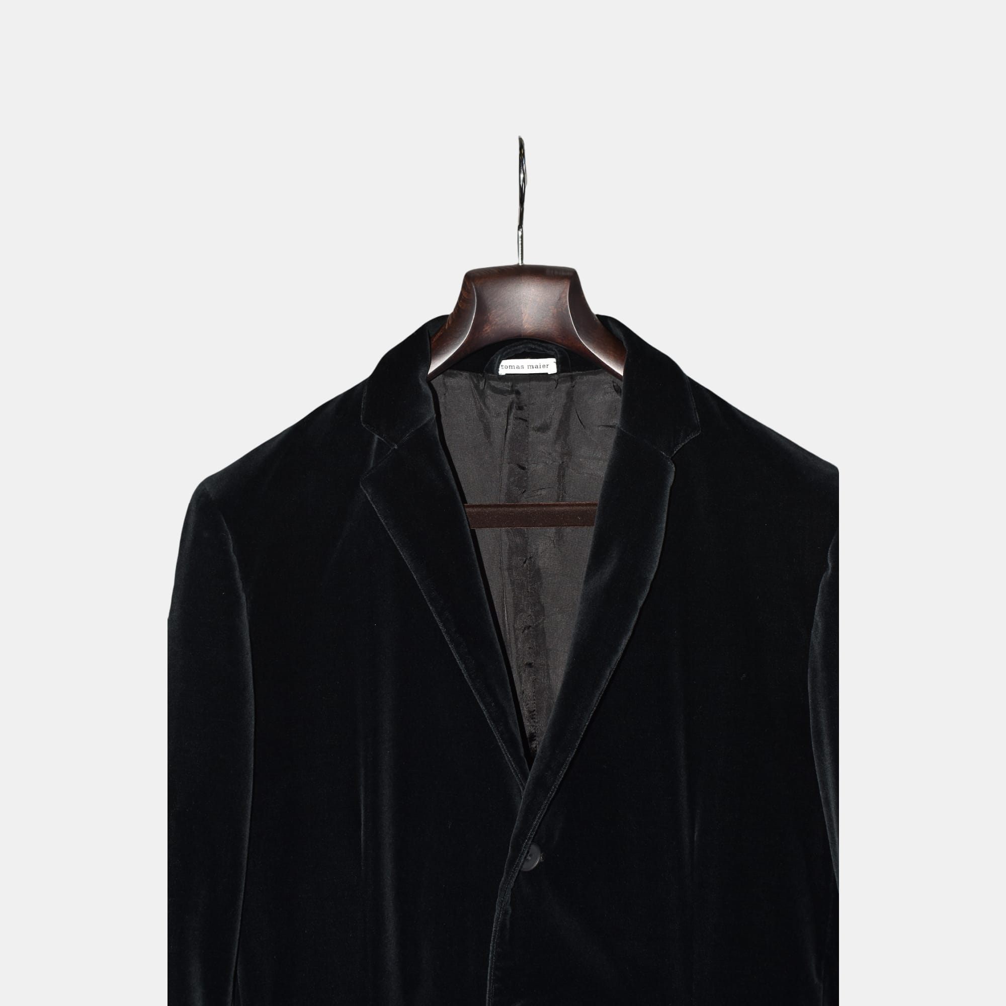 Black Velvet Blazer made of Cotton (M)