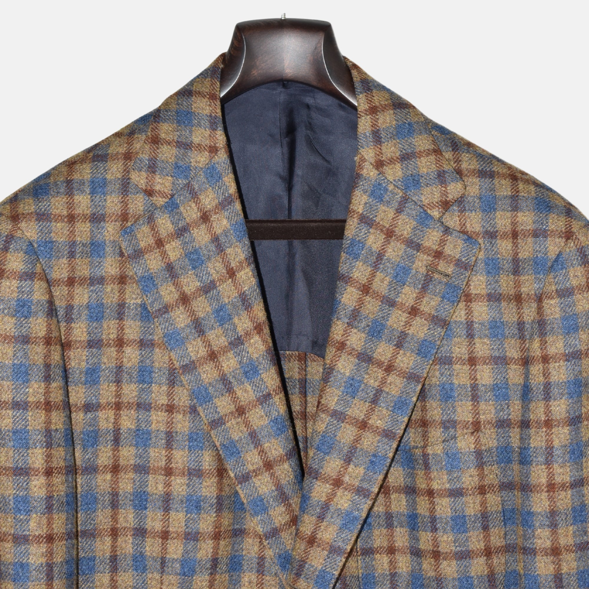 Multicoloured Checkered Blazer made of Wool (EU 52L)