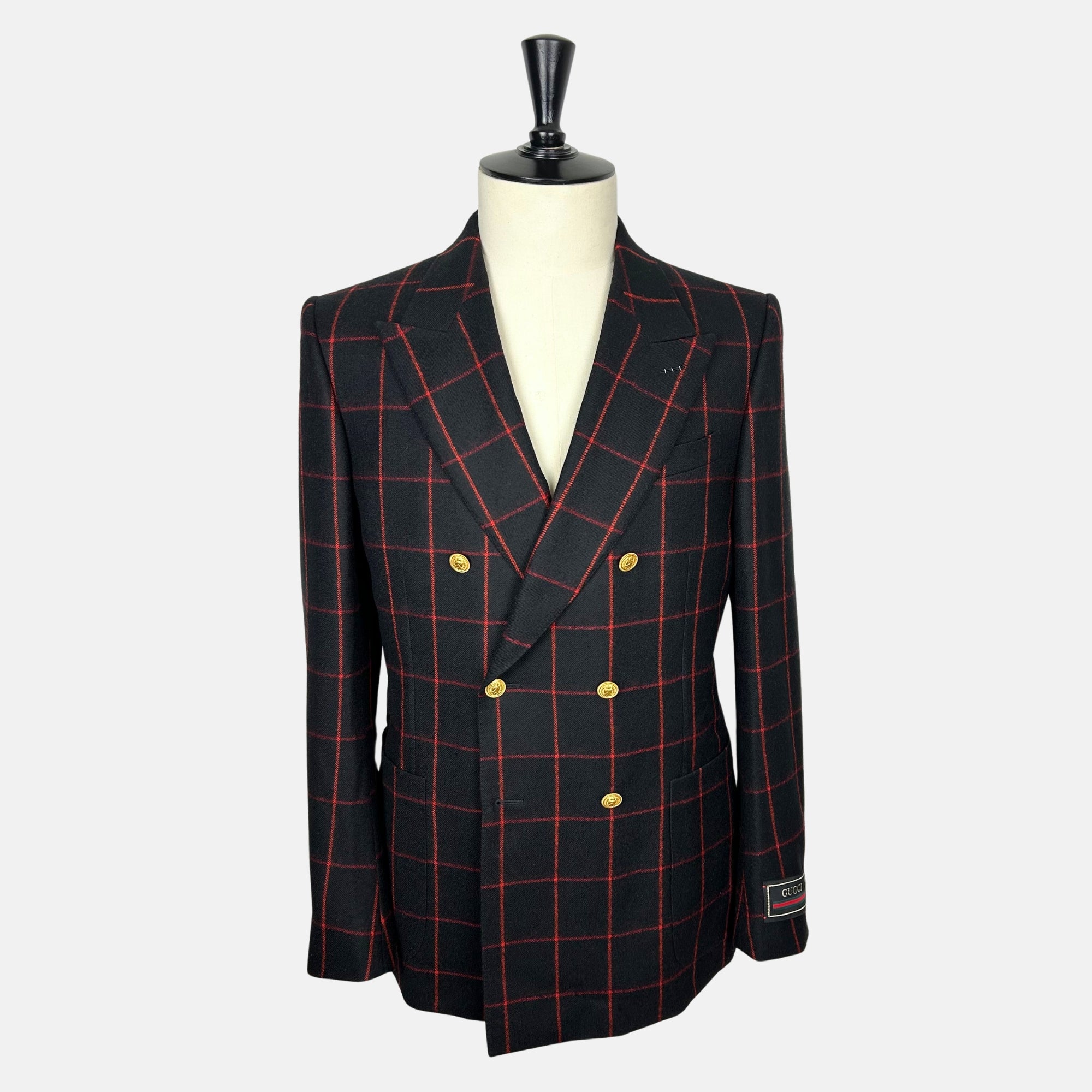 Black/Red Jacket made of Wool (EU 50)