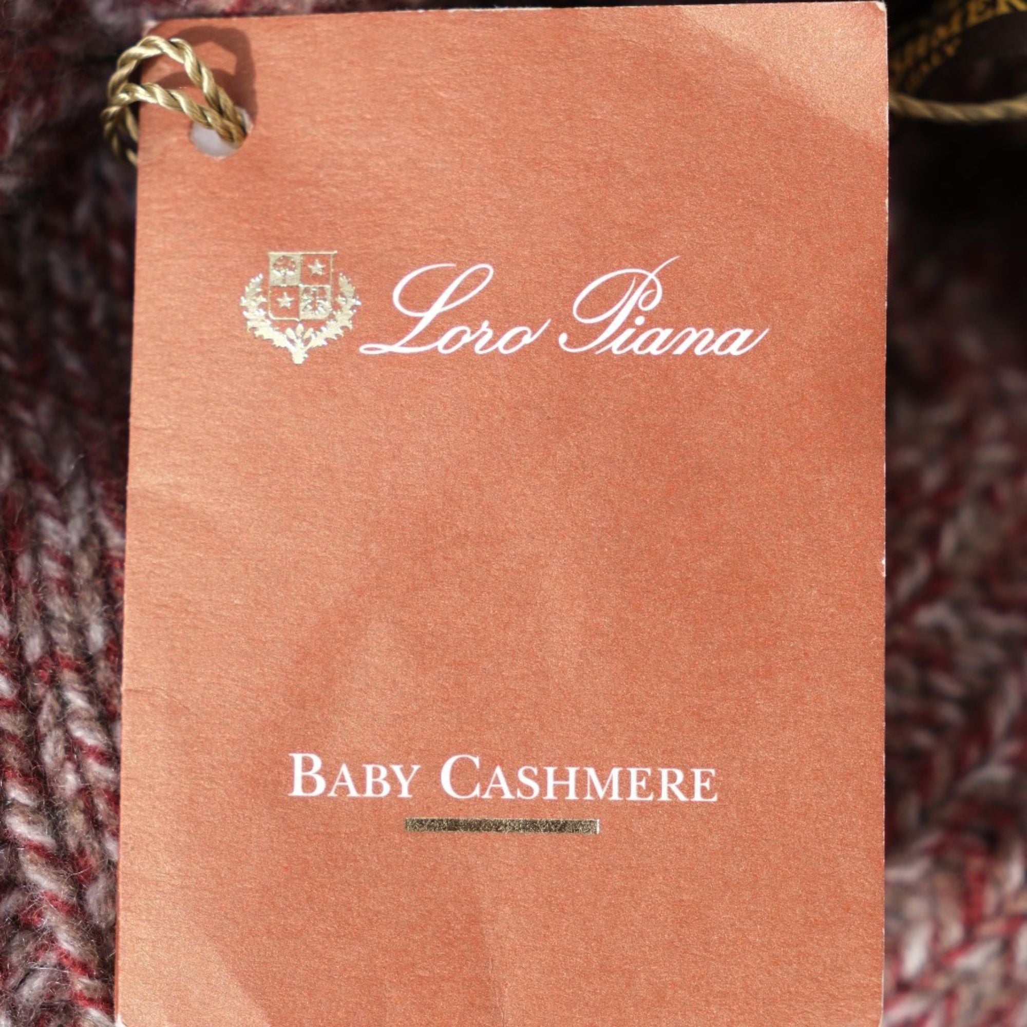 Red/Grey Patterned Jacket made of Baby Cashmere (EU 56)
