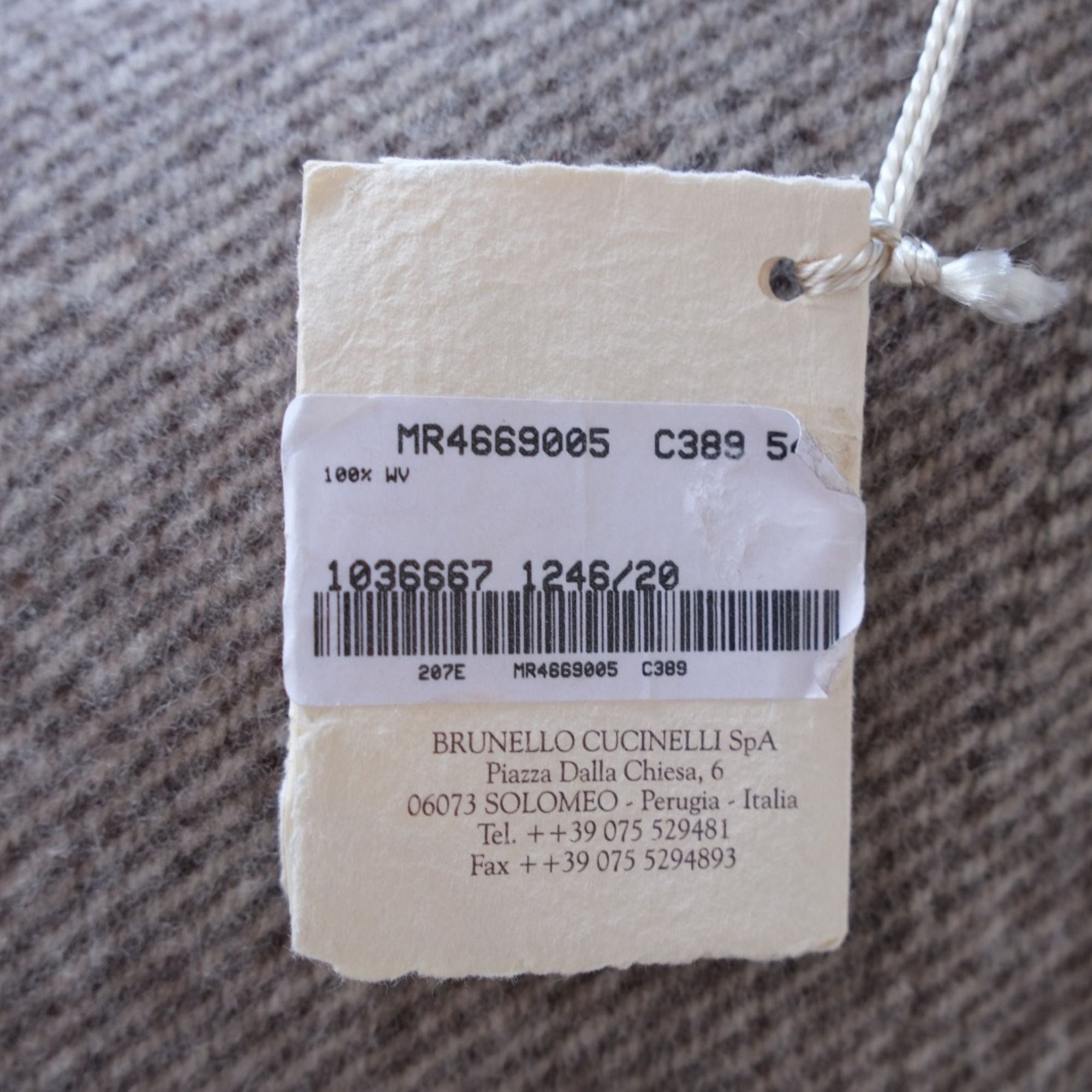 Beige/Grey Coat made of Cashmere (EU 54)