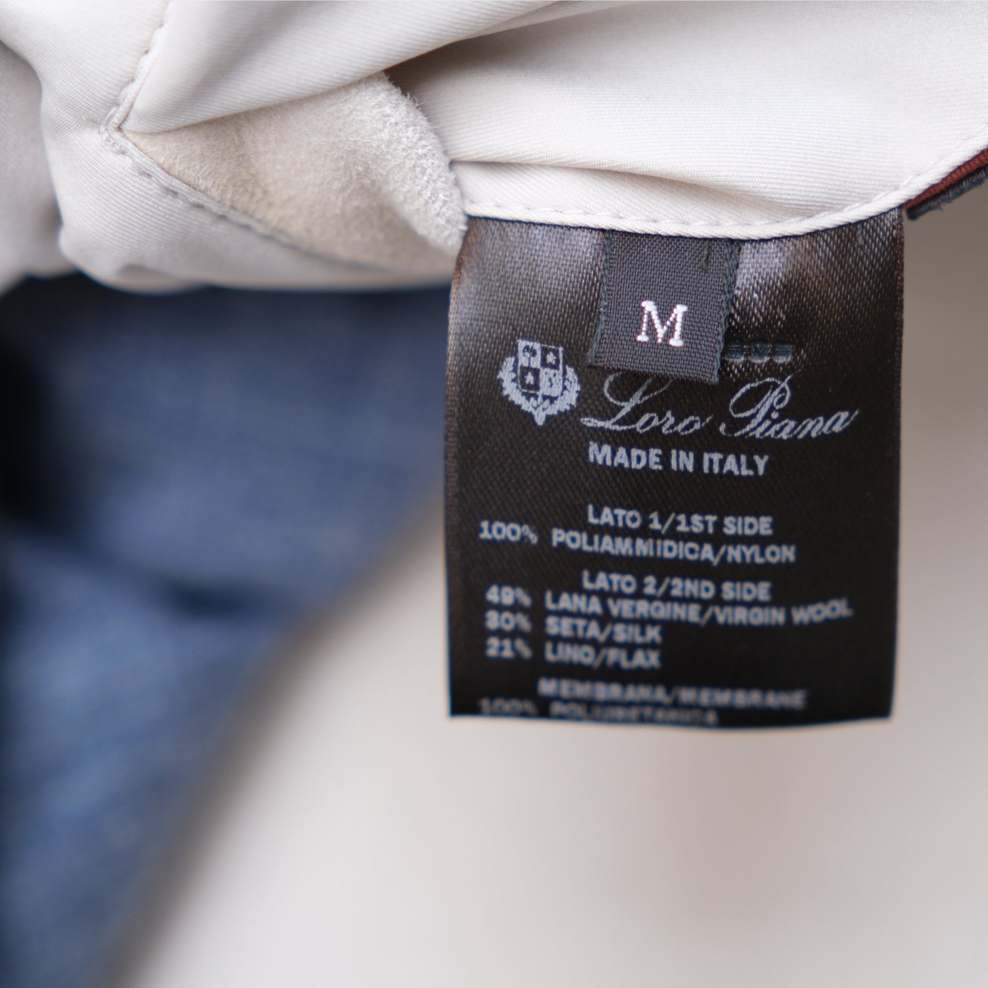 Reversible Vest made of Virgin Wool/Silk/Linen (M)