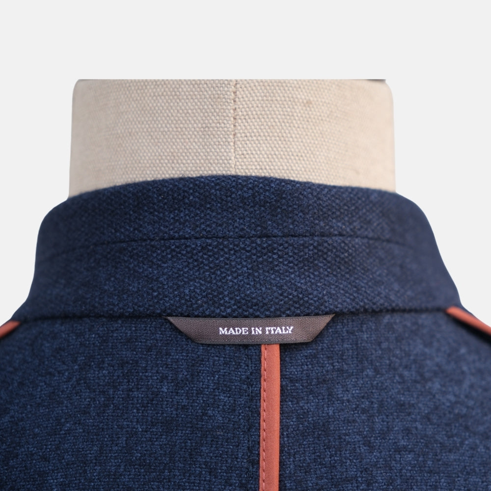 Navy Blue Blazer made of Cashmere/Silk (EU 48)