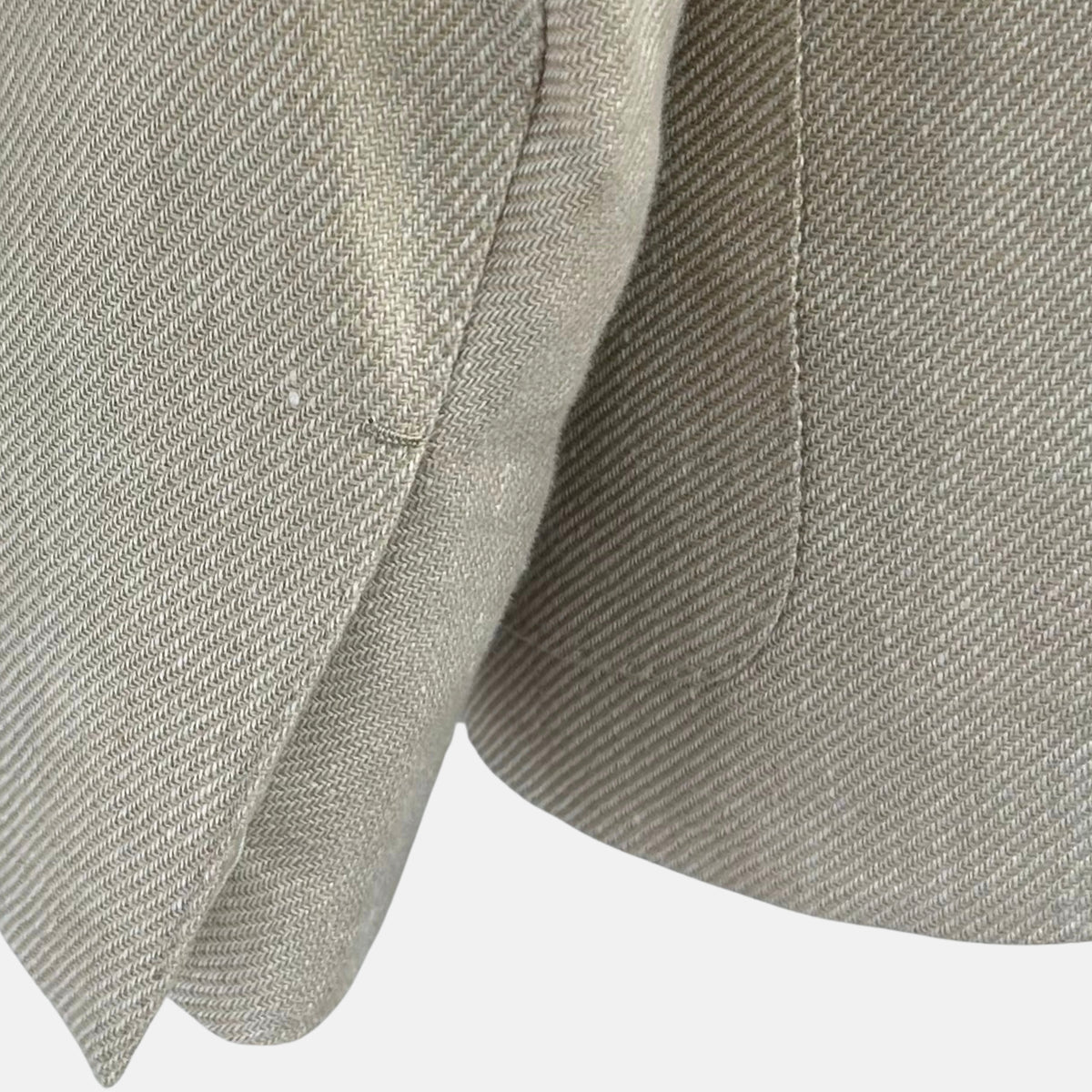 Ecru Patterned Blazer made of Linen/Wool/Silk (EU 48)