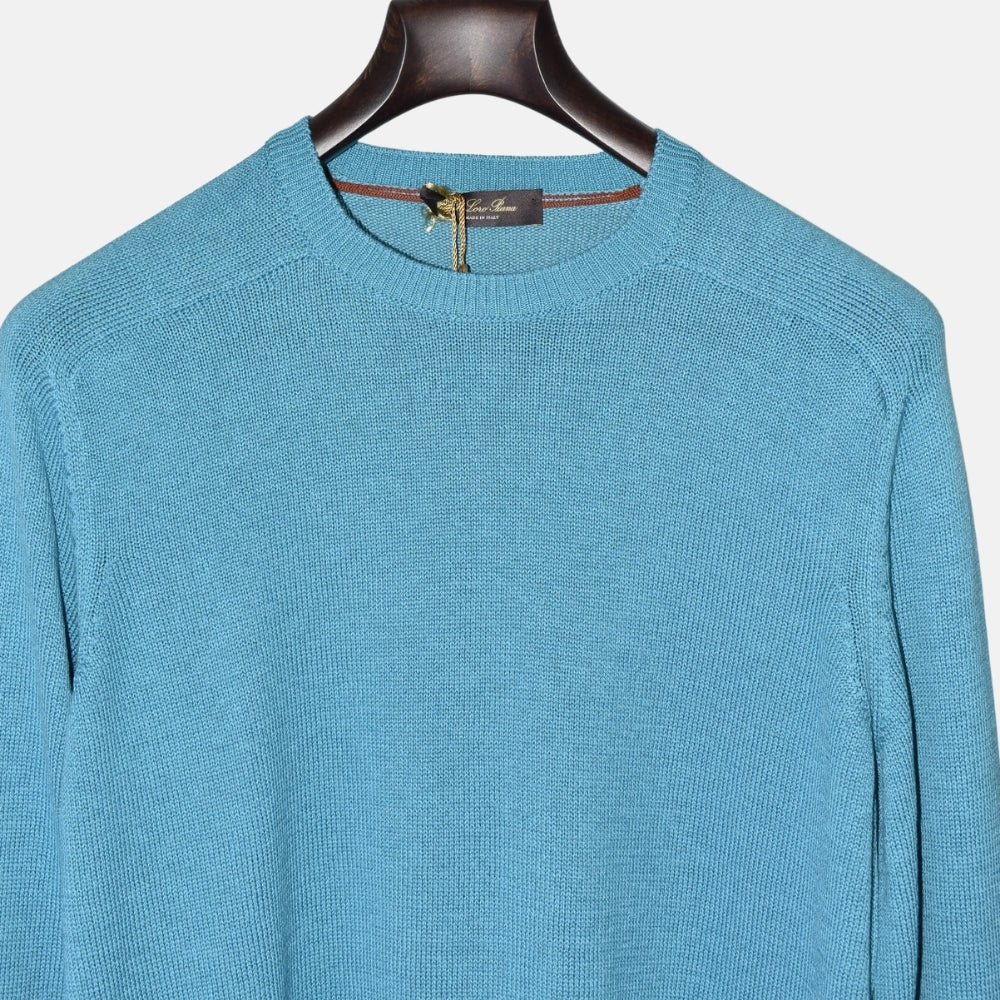 Turqouise Sweater made of Cotton/Silk (XL)