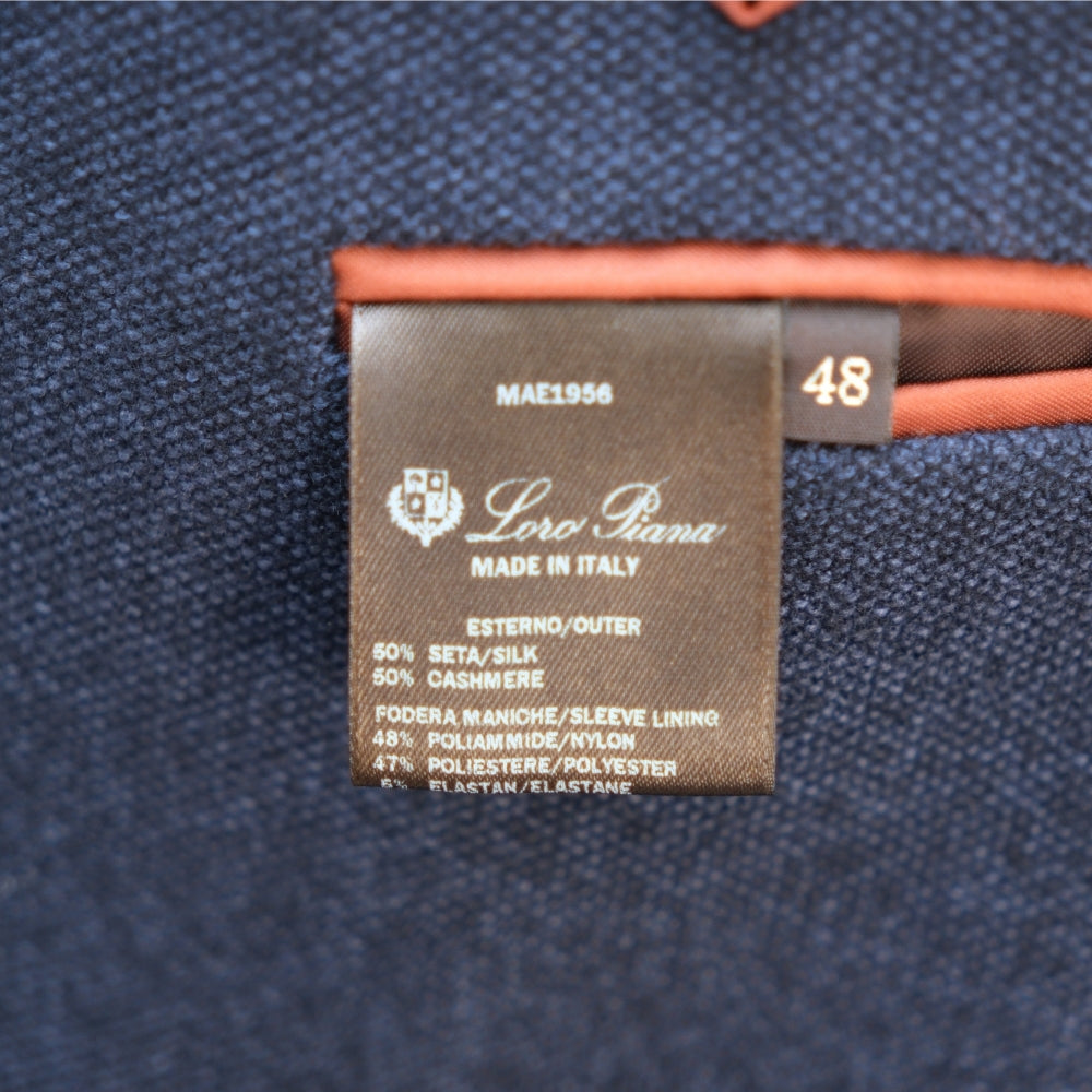 Navy Blue Blazer made of Cashmere/Silk (EU 52)