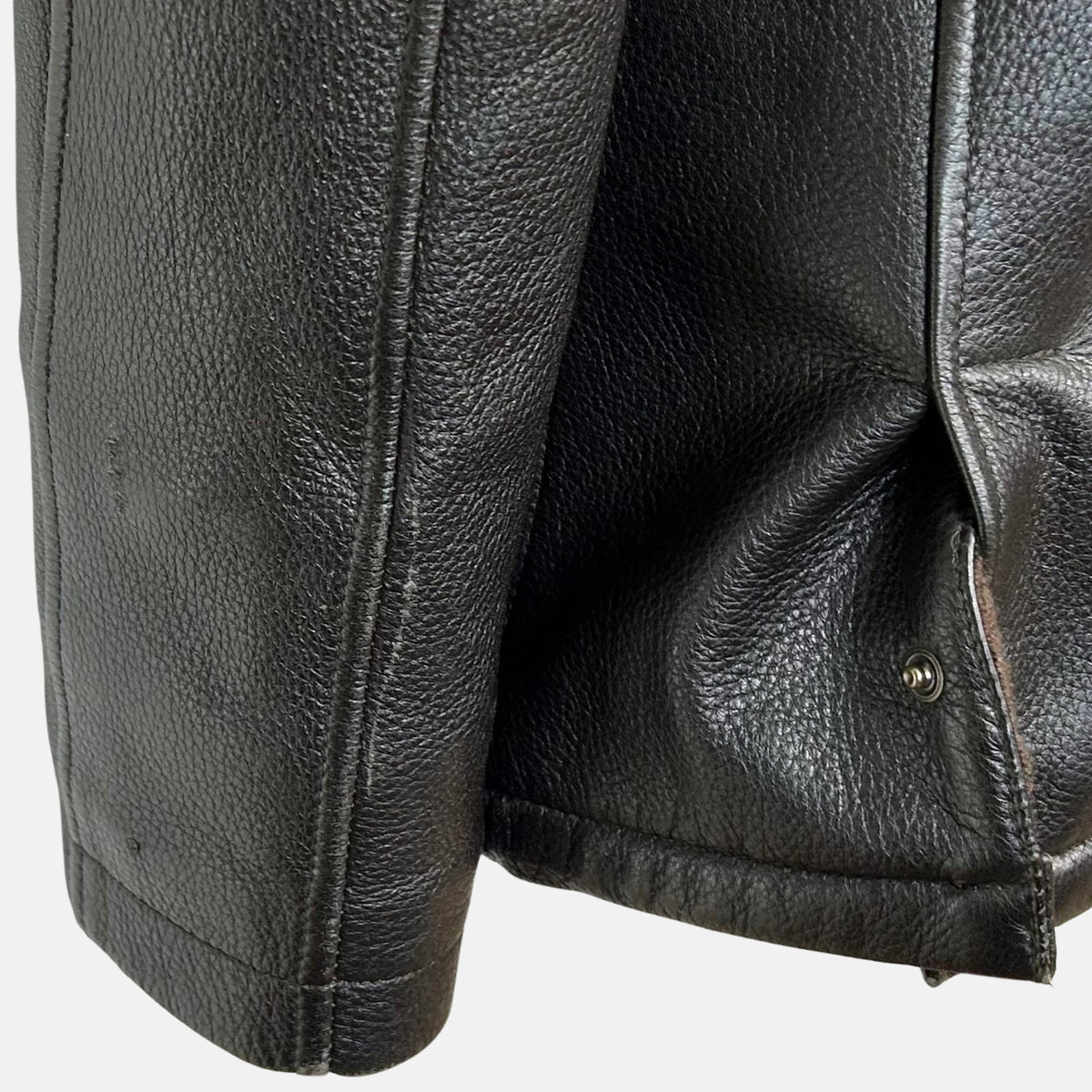 Dark Brown Jacket made of Reindeer Leather (L)