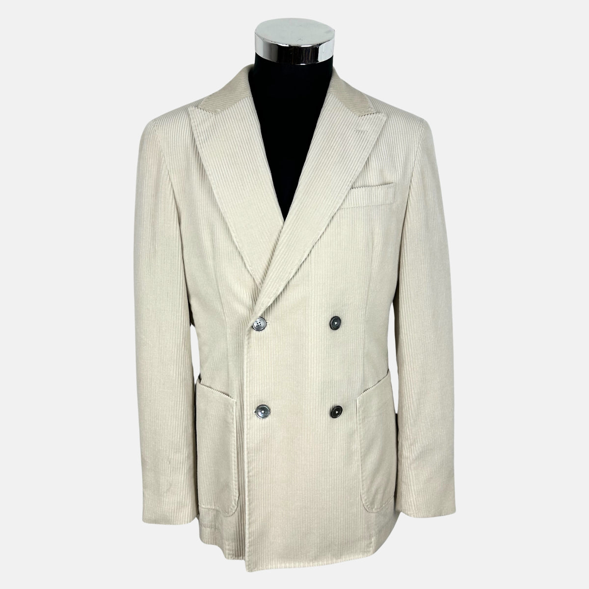 Offwhite Double Breasted Blazer made of Cotton/Cashmere (EU 48)