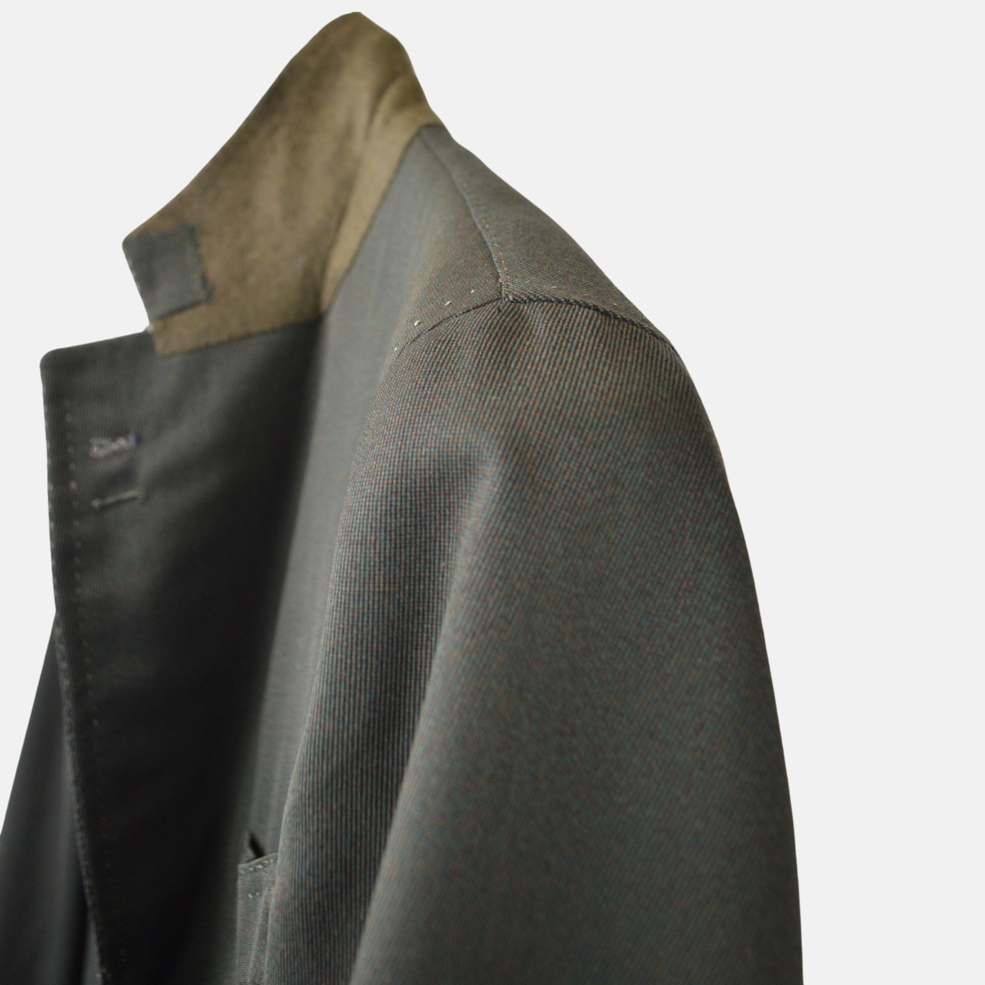 Olive Green Suit made of Wool (EU 50)
