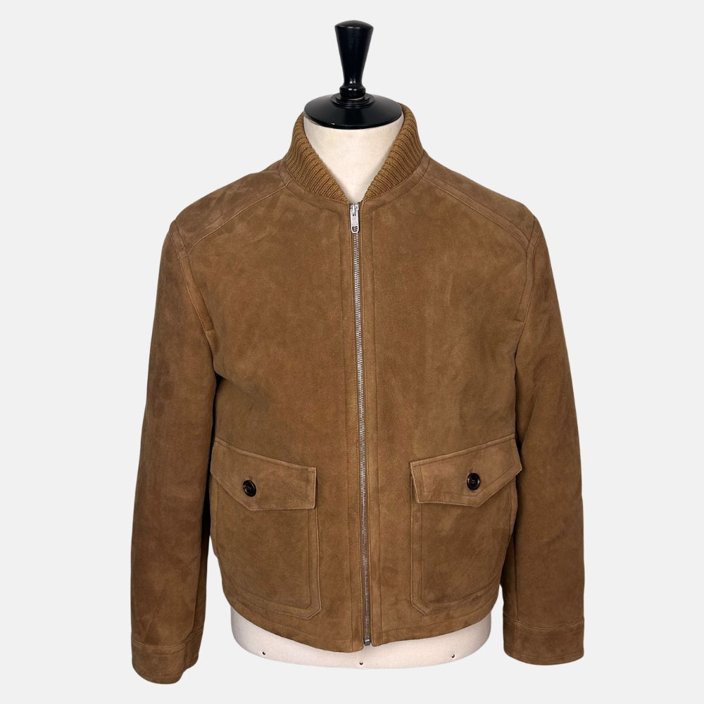Brown Jacket made of Lamb Shearling (EU 50)