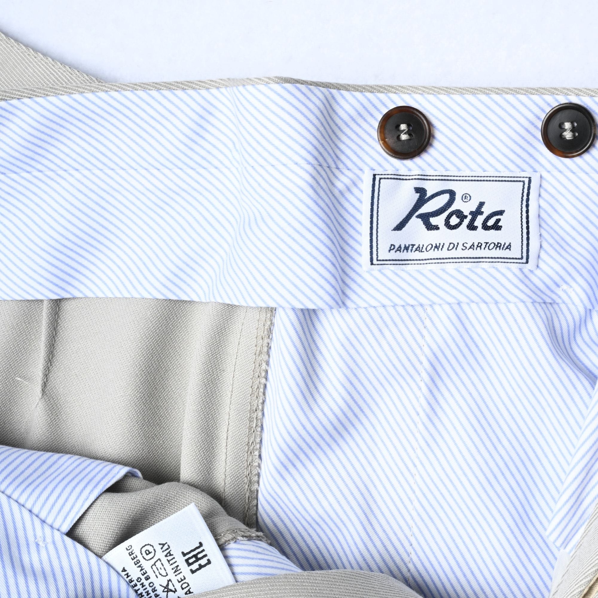 Beige/Grey Pants made of Cotton (EU 46)