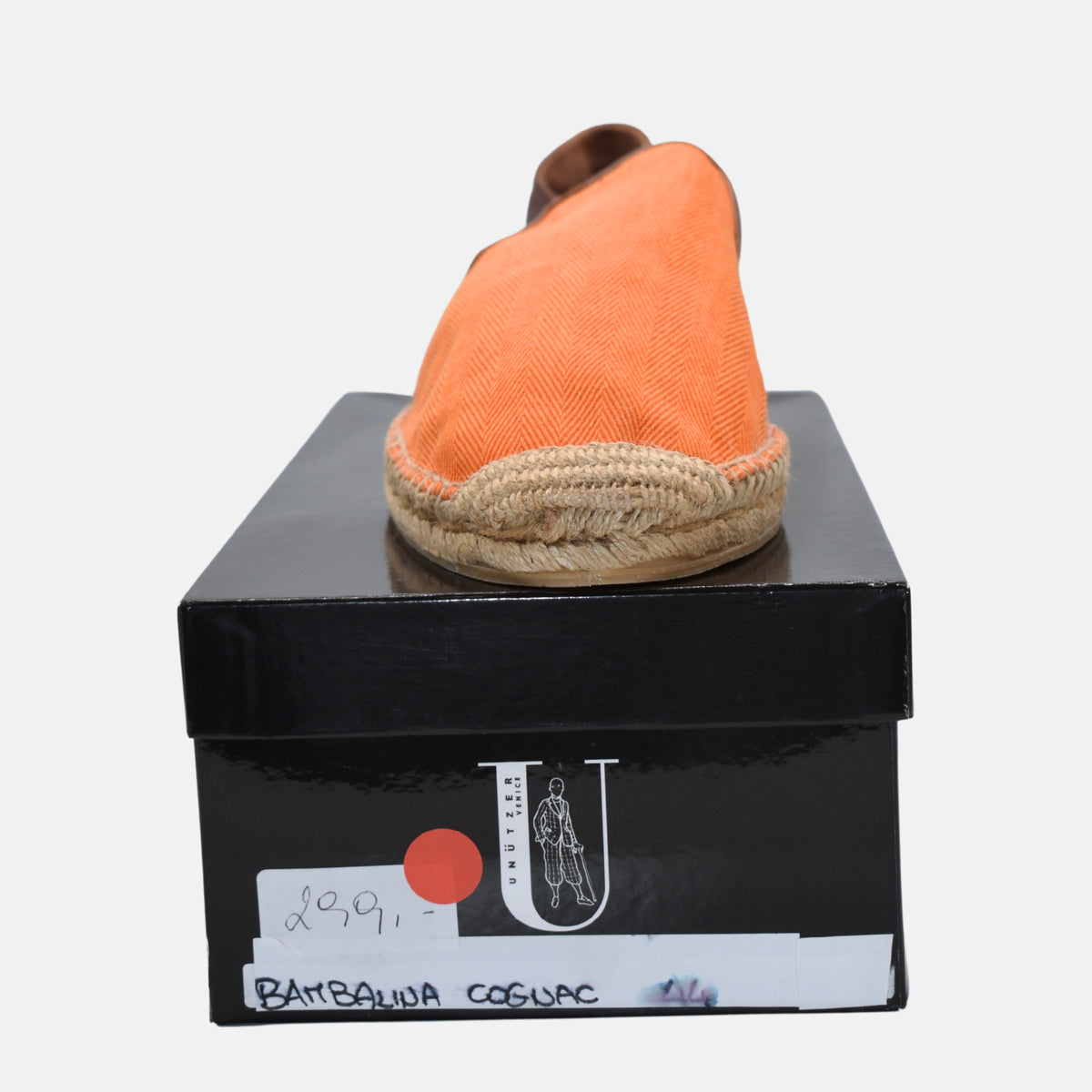 Orange/Brown Espandrilles made of Cotton/Leather (EU 45)