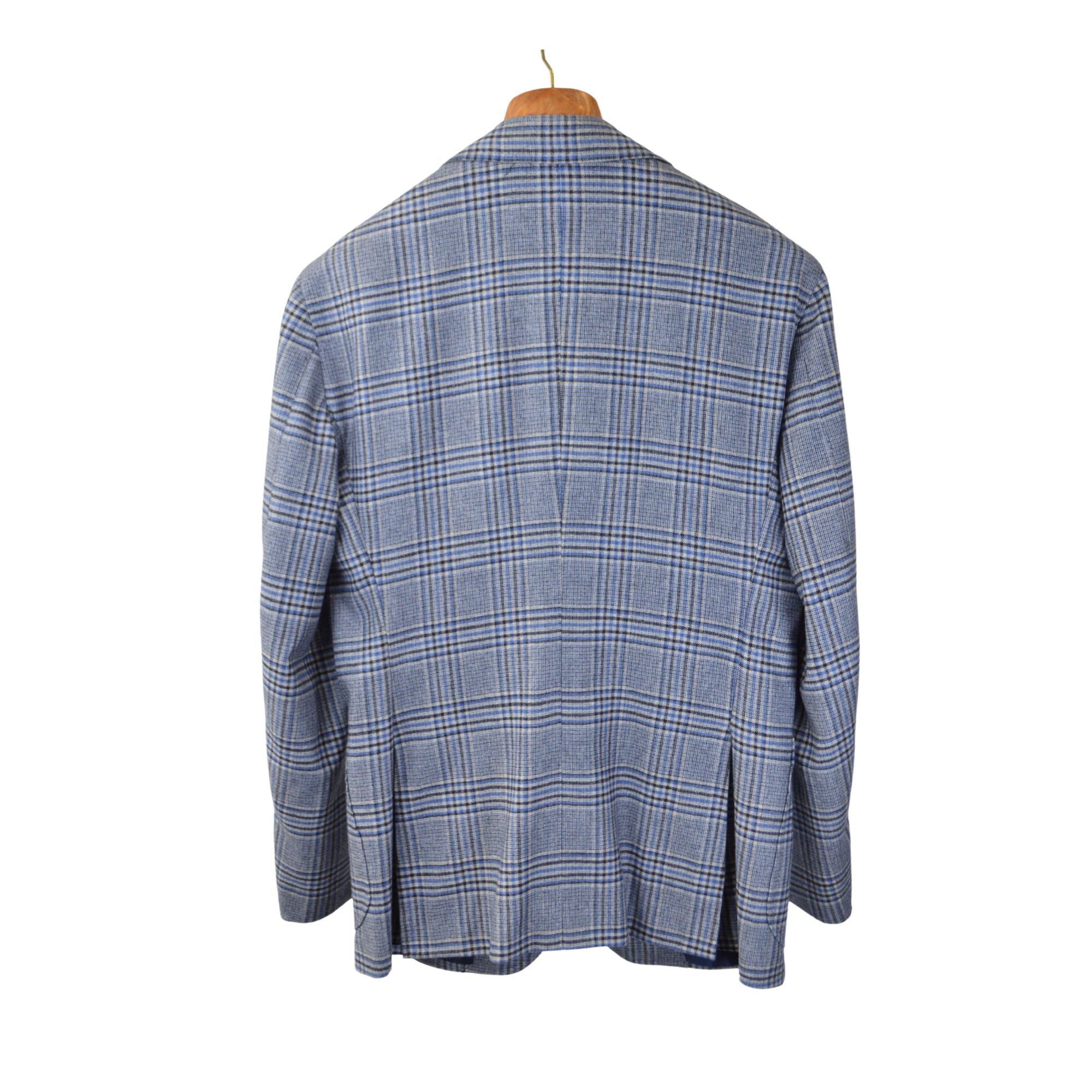 Blue Patterned Blazer made of Cashmere (EU 52)