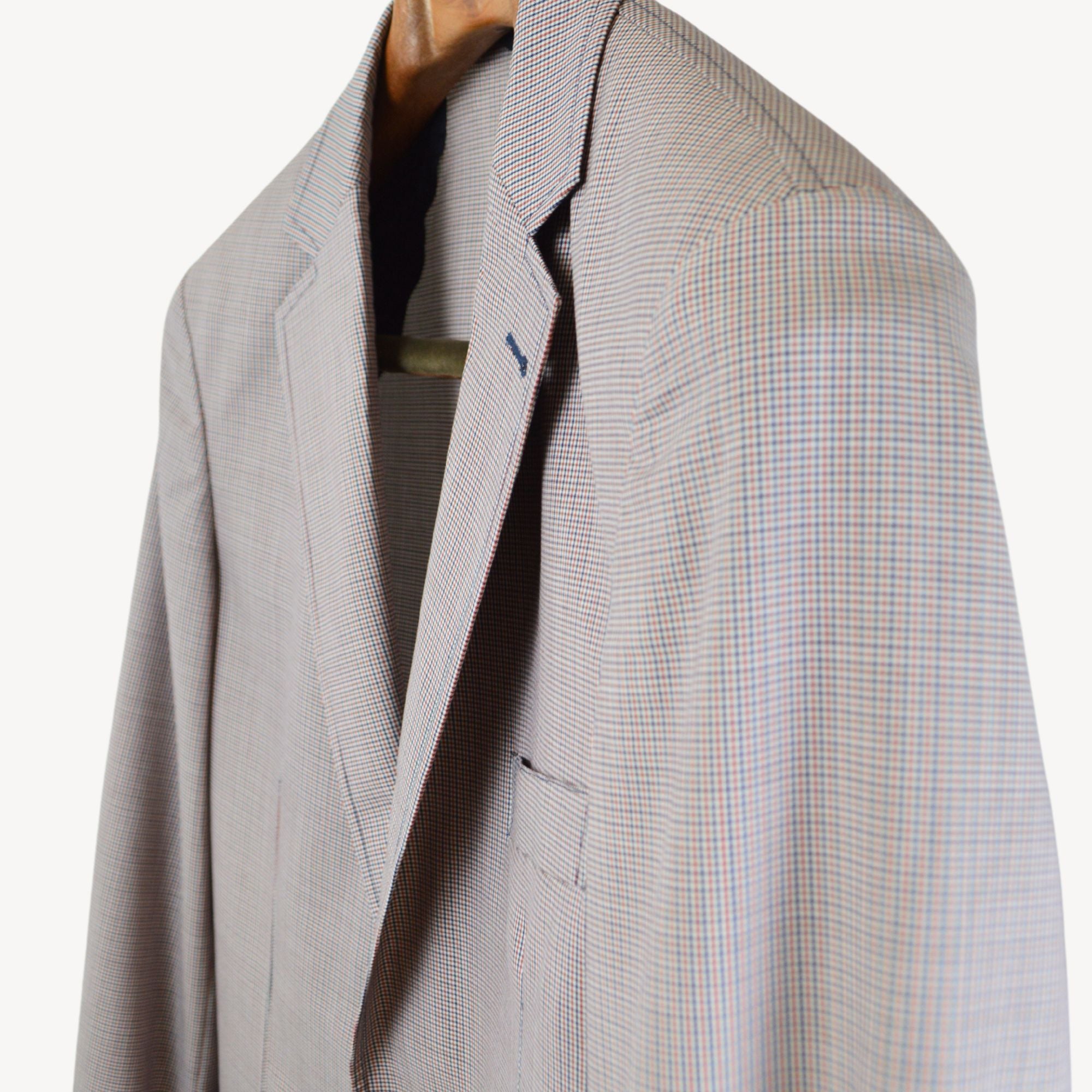 Blue/Red/White Checked Blazer (EU 48)